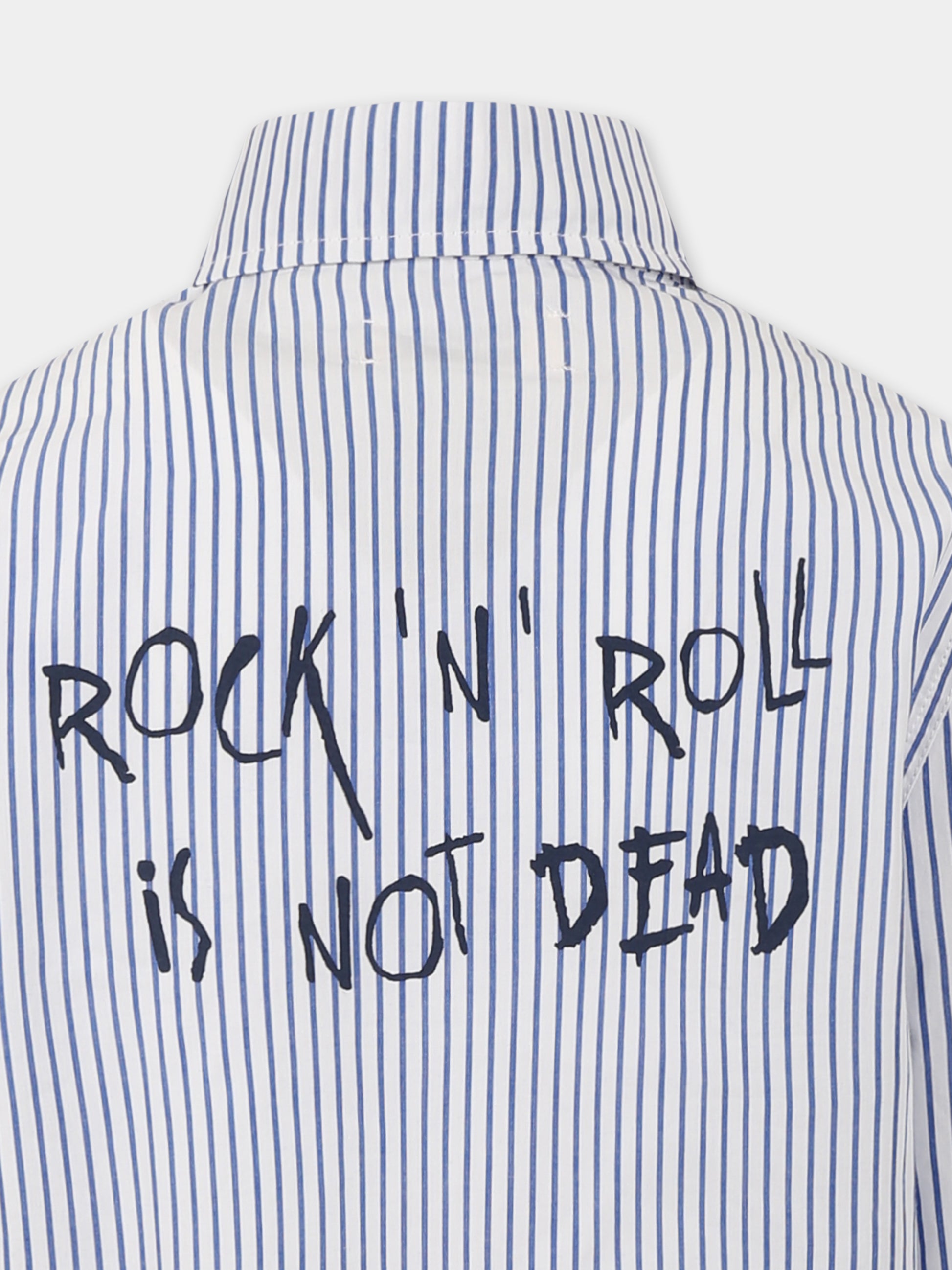 Camicia bianca per bambino con scritta nera,Zadig & Voltaire Kids,X60378 866