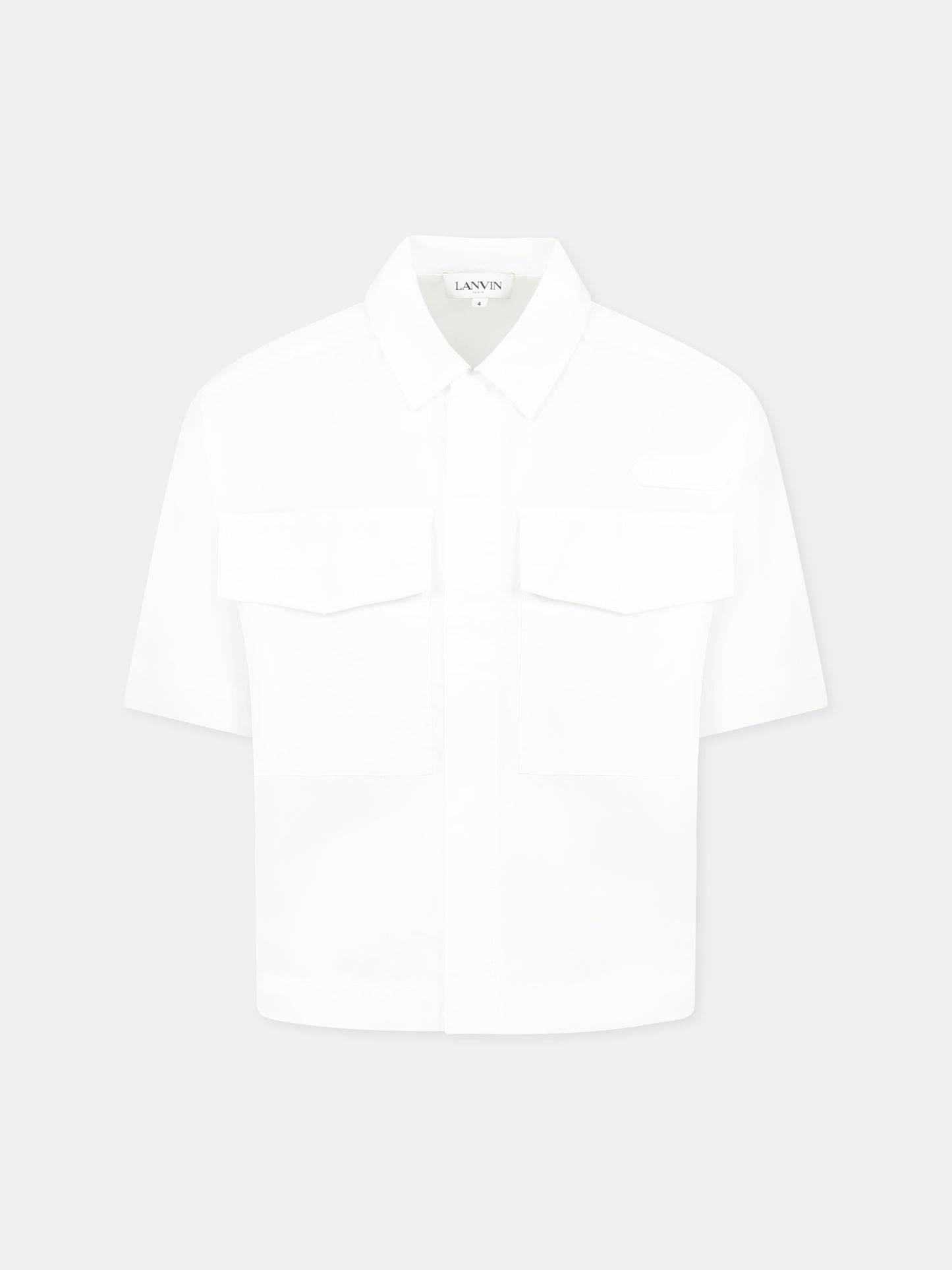 Camicia bianca per bambino con logo,Lanvin Petite,N30221 10P