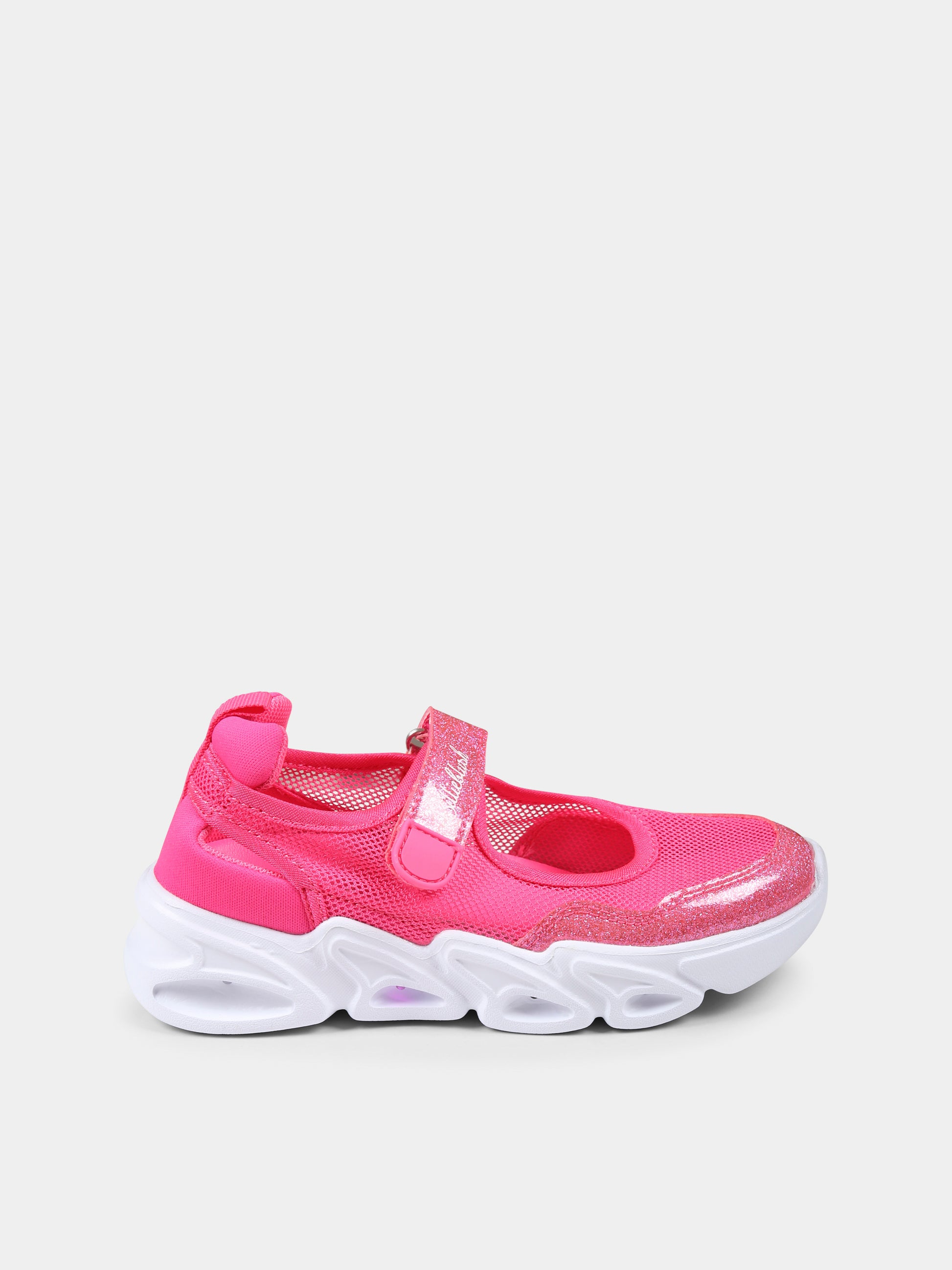 Ballerine rosa per bambina con logo,Billieblush,U20693 47A