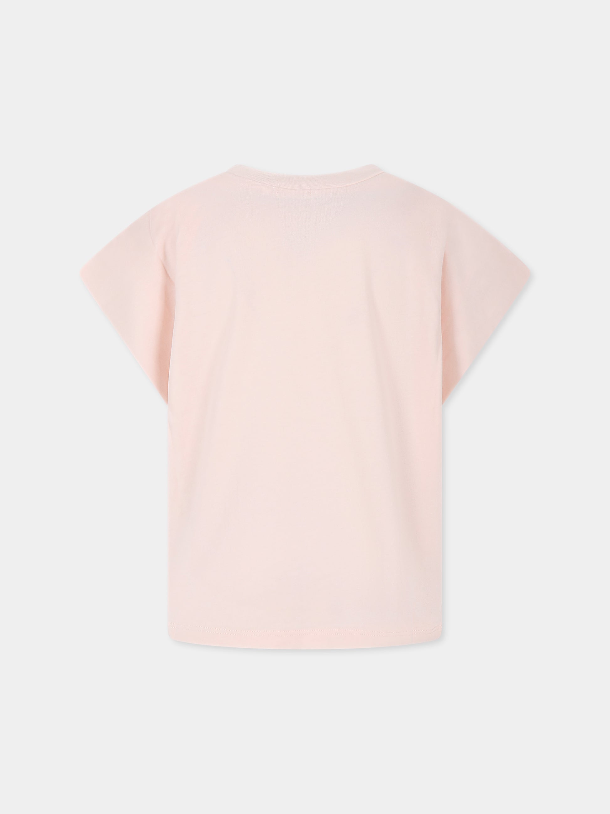 T-shirt rosa per bambina con orsetti,Billieblush,U20933 45X