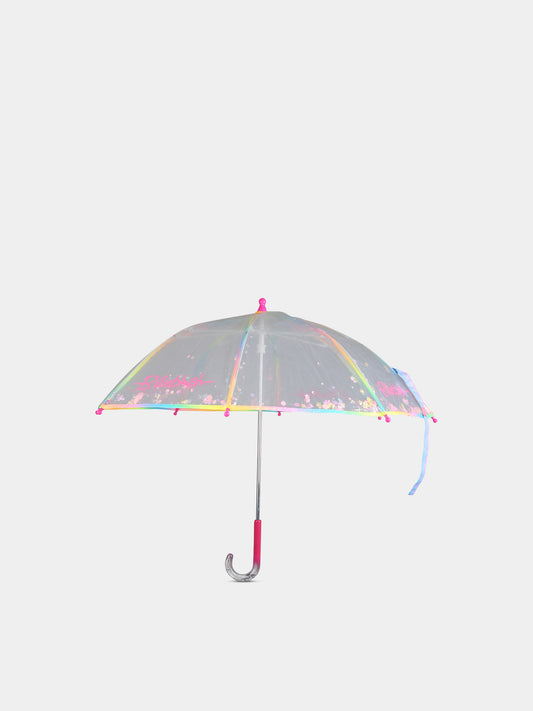 Ombrello multicolor per bambina con logo,Billieblush,U20802 Z41