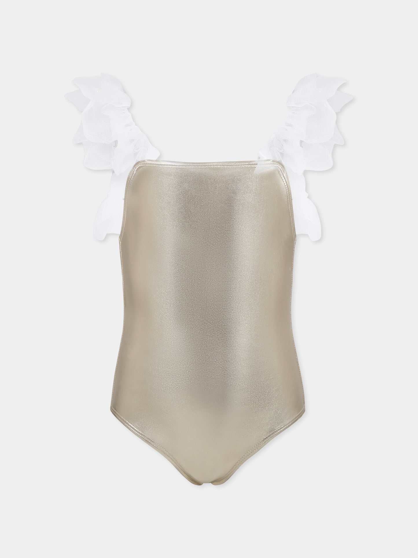 Gold swimsuit for girl