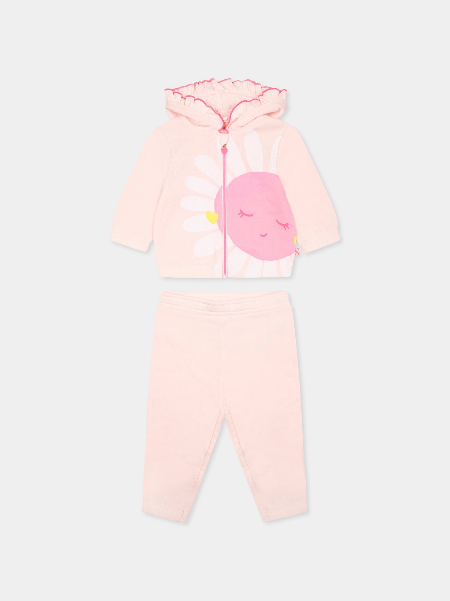 Completo rosa per neonata con fiore,Billieblush,U21107 N34