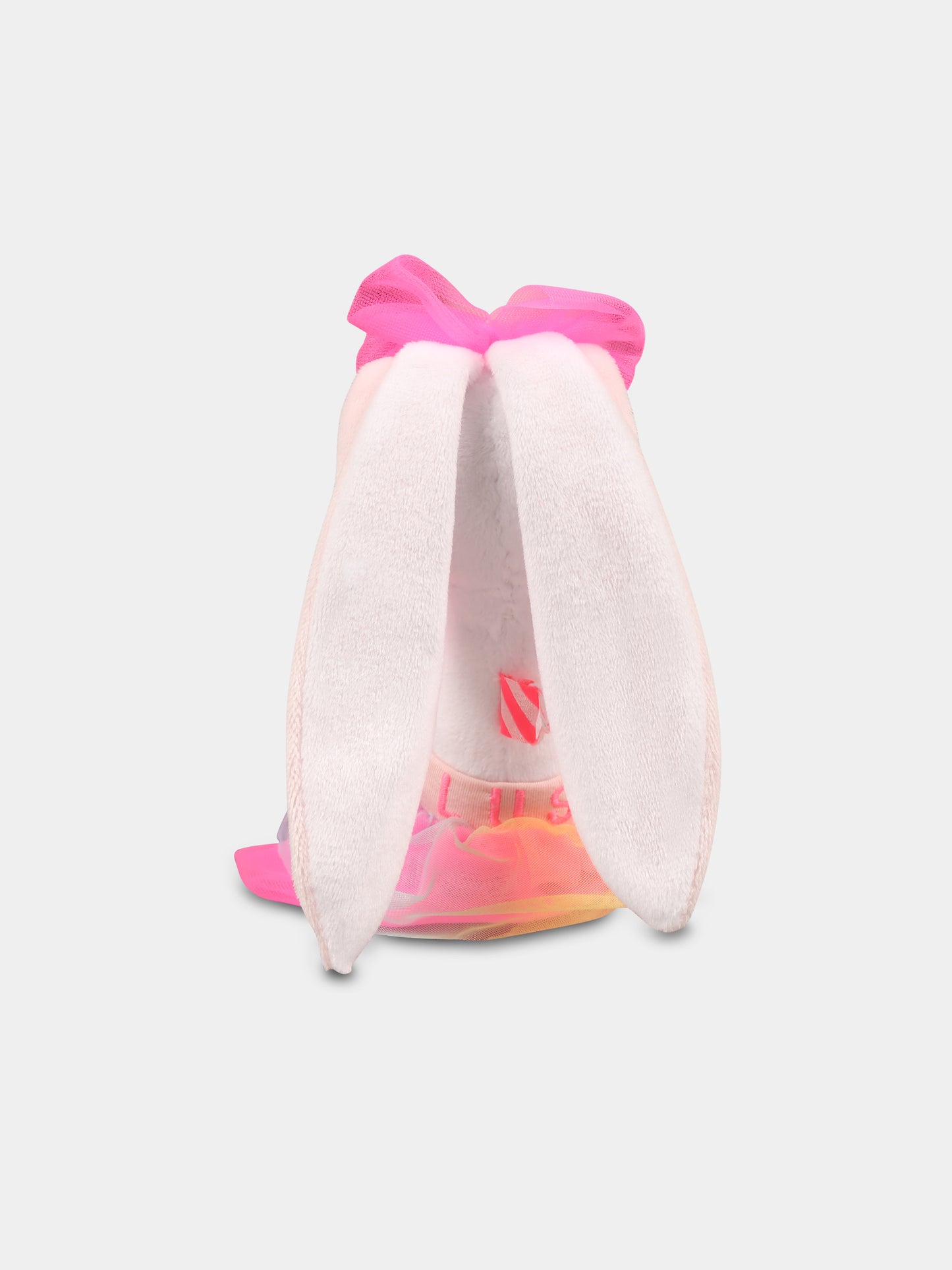 White plush toy for baby girl