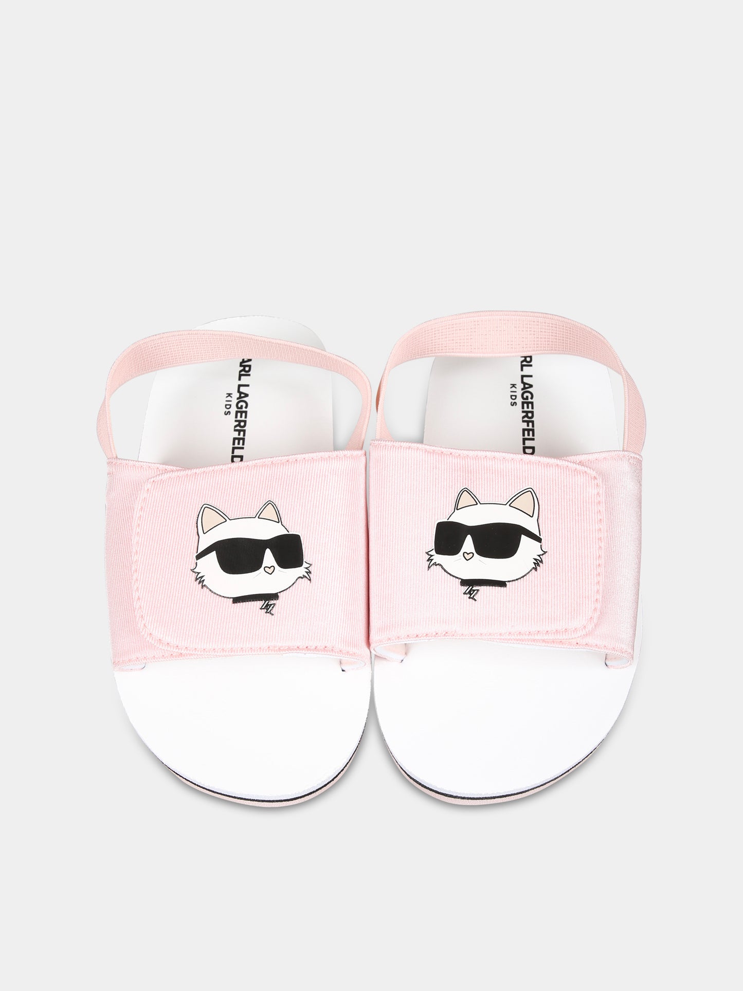 Sandali rosa per bambina con Choupette,Karl Lagerfeld Kids,Z30384 475