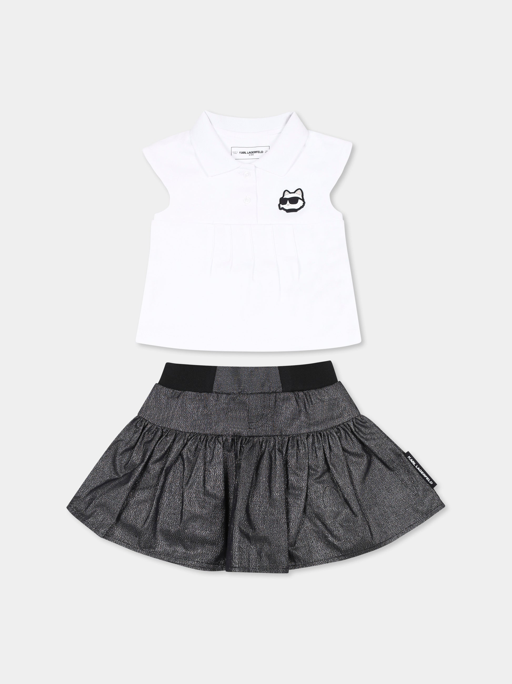 Completo multicolor per neonata con Choupette,Karl Lagerfeld Kids,Z30518 N48