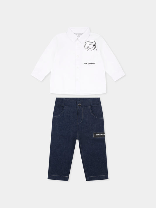 Completo multicolor per neonato con Karl Lagerfeld,Karl Lagerfeld Kids,Z30505 N48