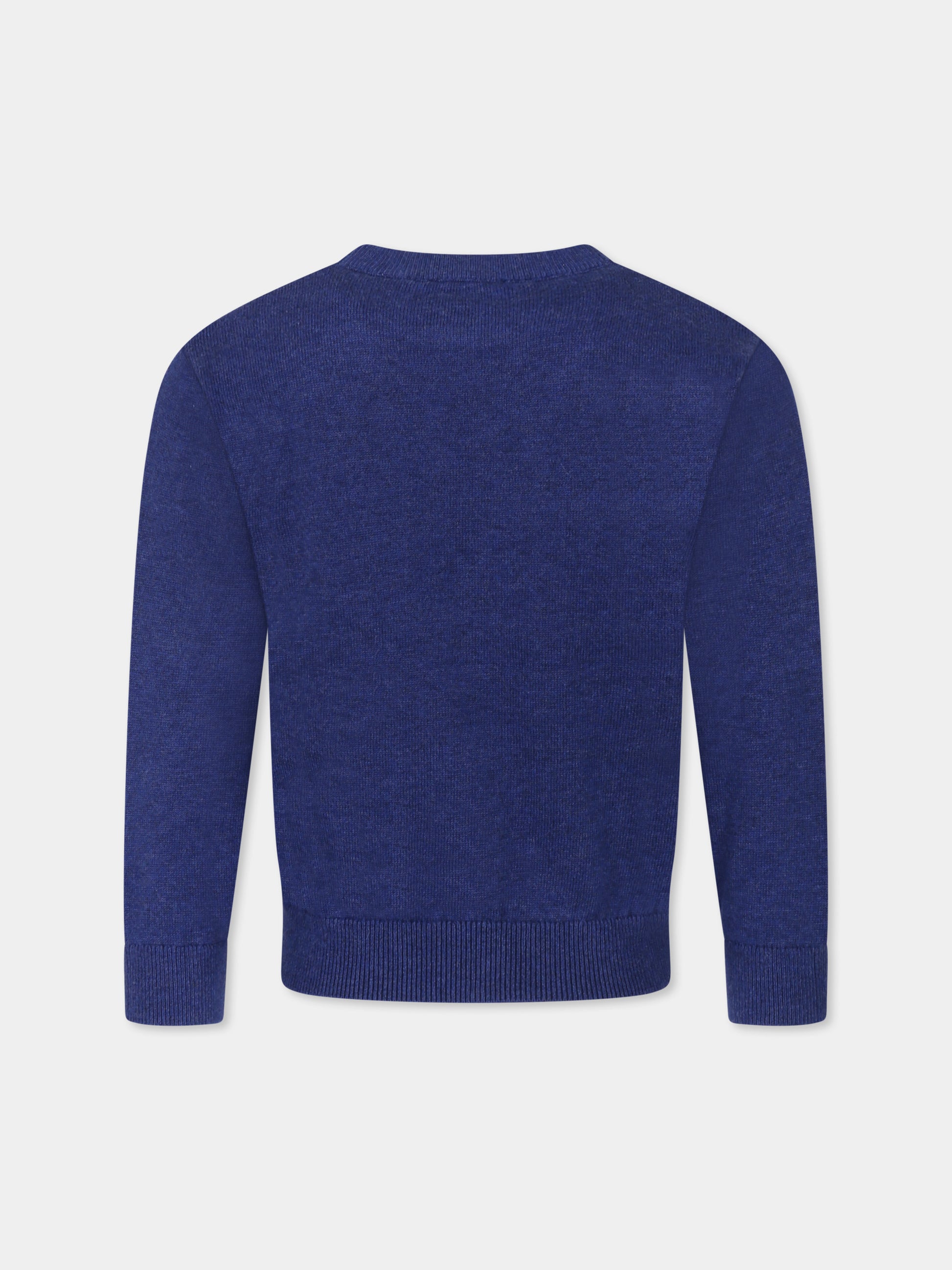 Maglione blu per bambino con albero,Timberland,T60448 84N