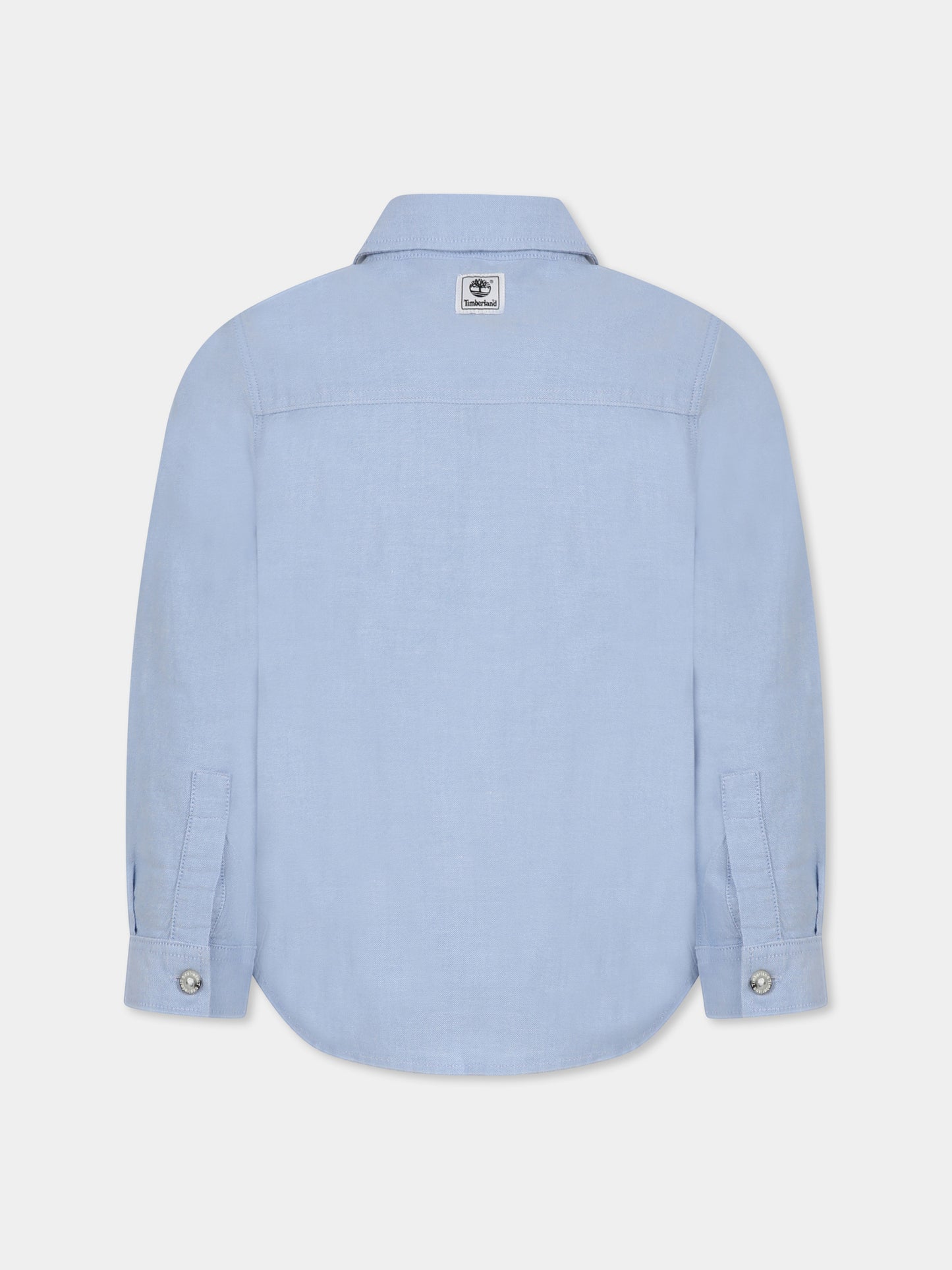 Light blue shirt for boy with tree
