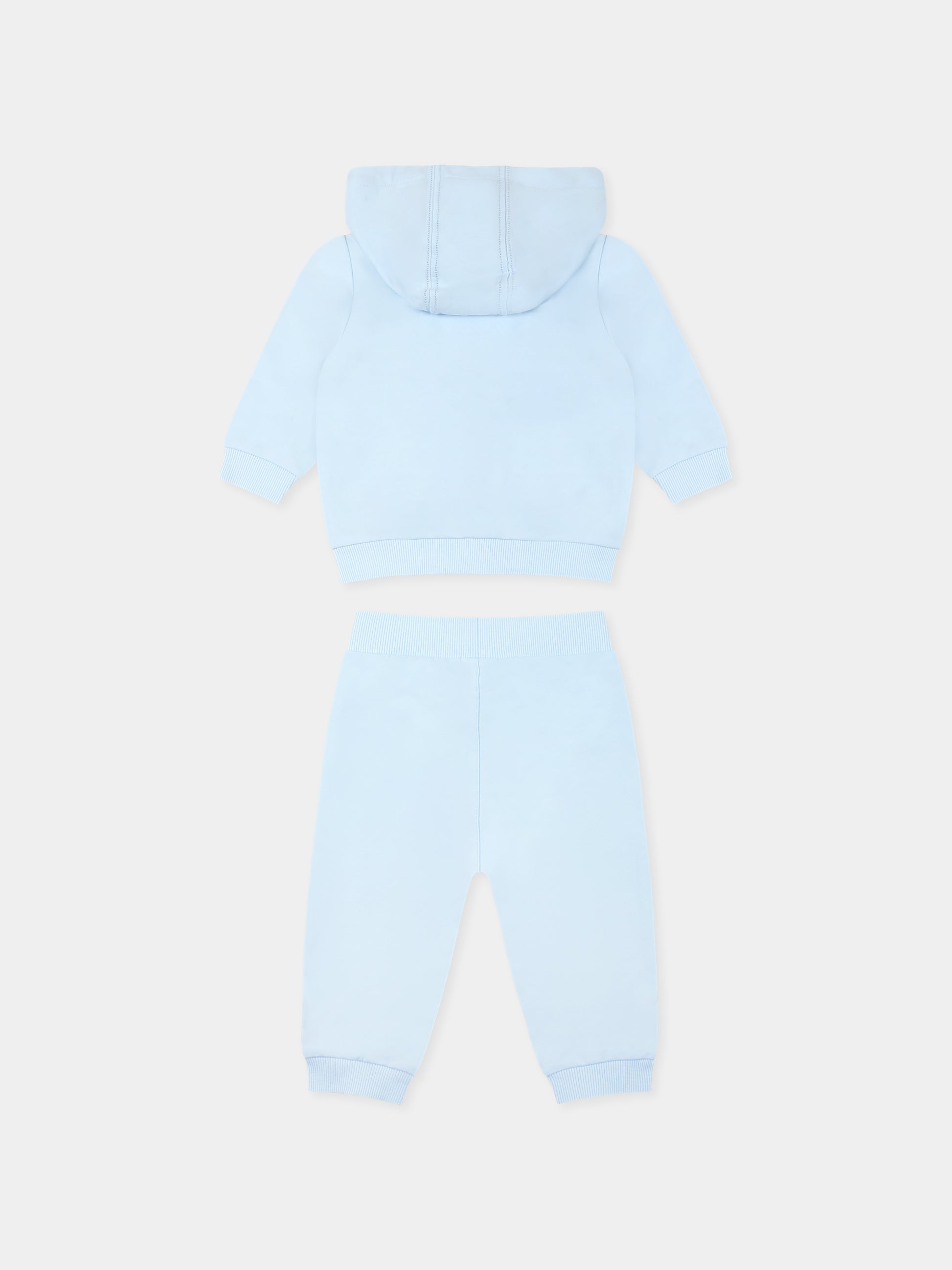 Completo celeste per neonato con albero,Timberland,T60397 78B