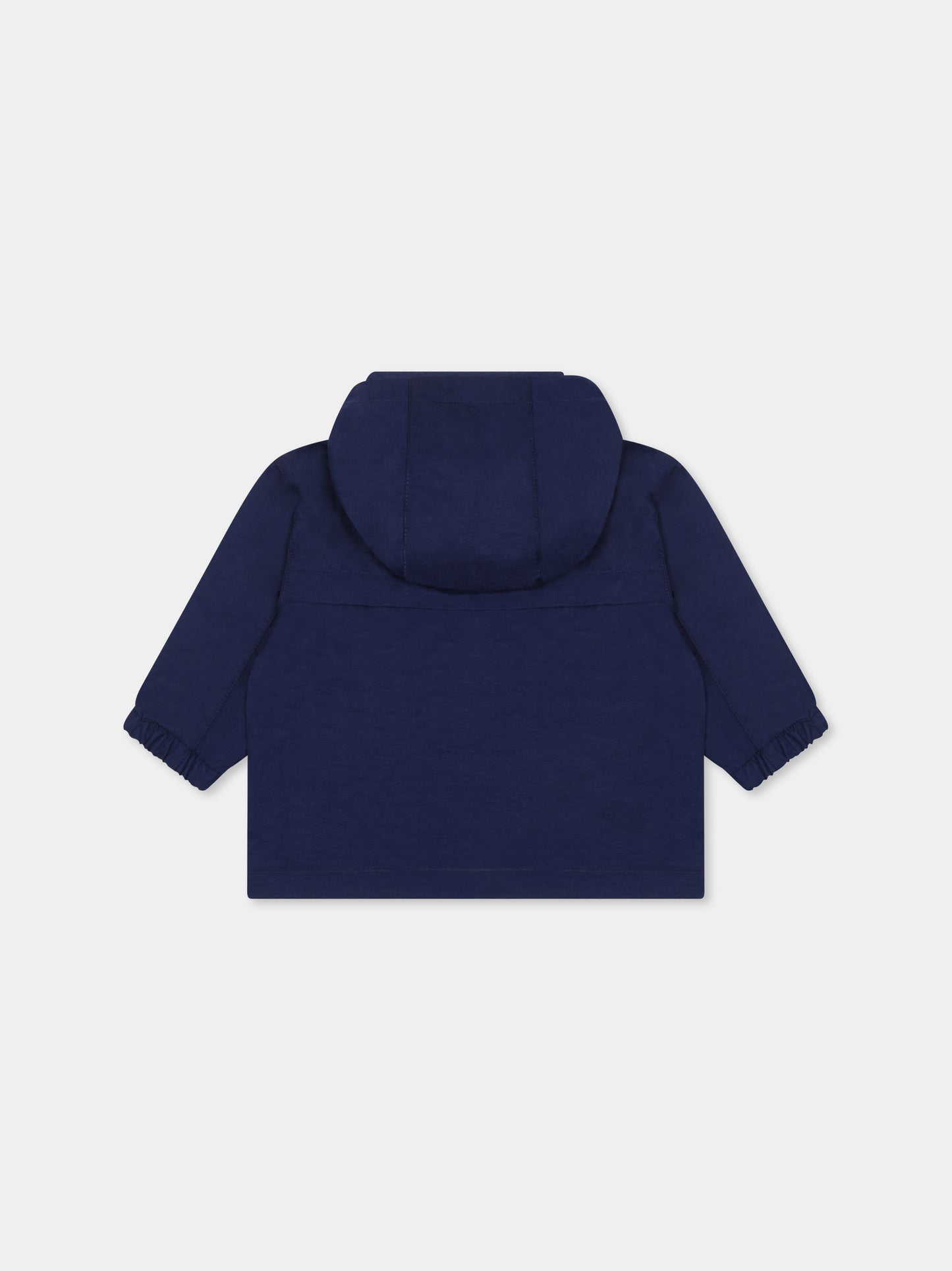 Giacca a vento blu per neonato con albero,Timberland,T60501 84N