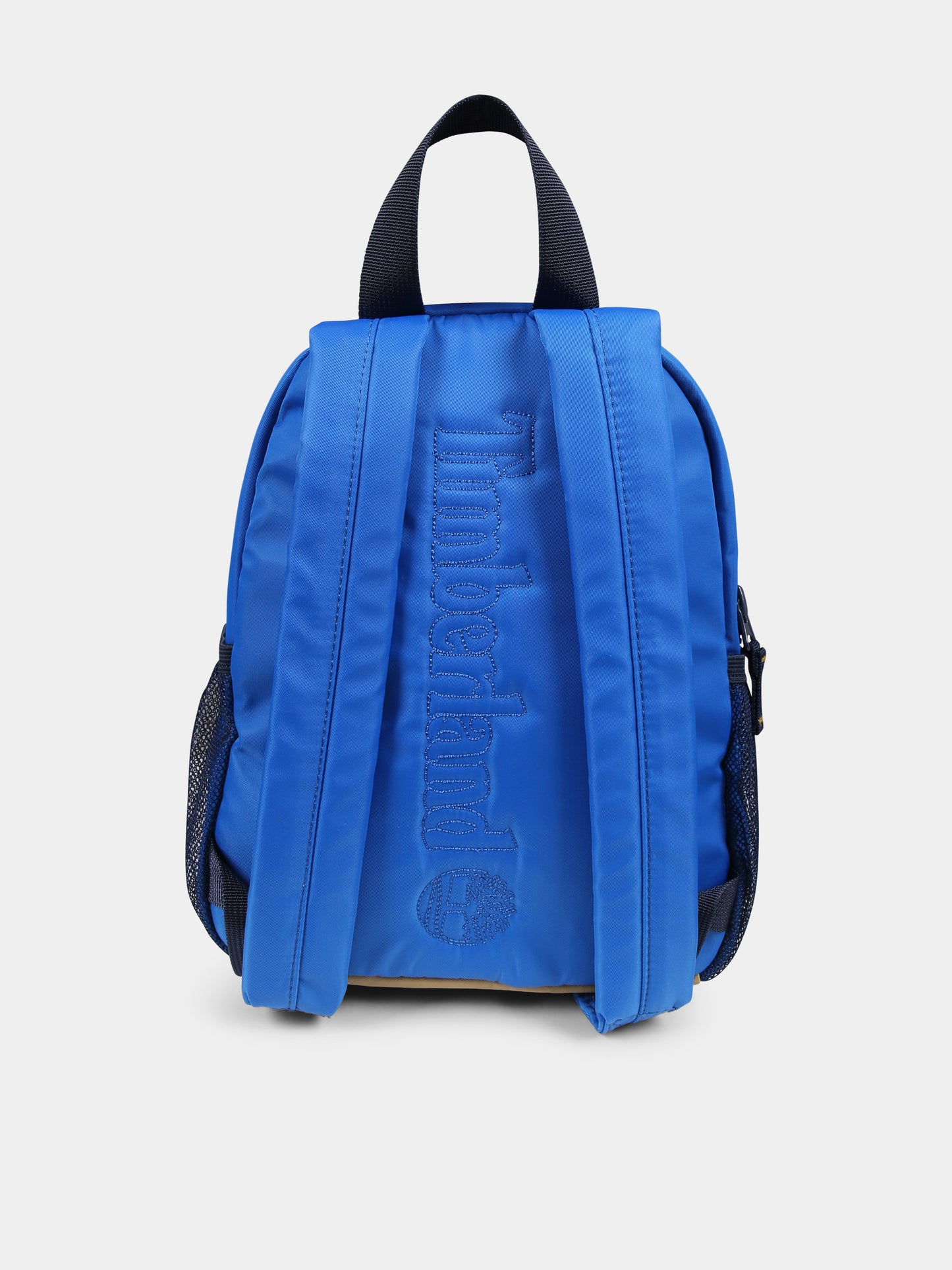 Zaino azzurro per bambino albero e logo,Timberland,T60418 81L