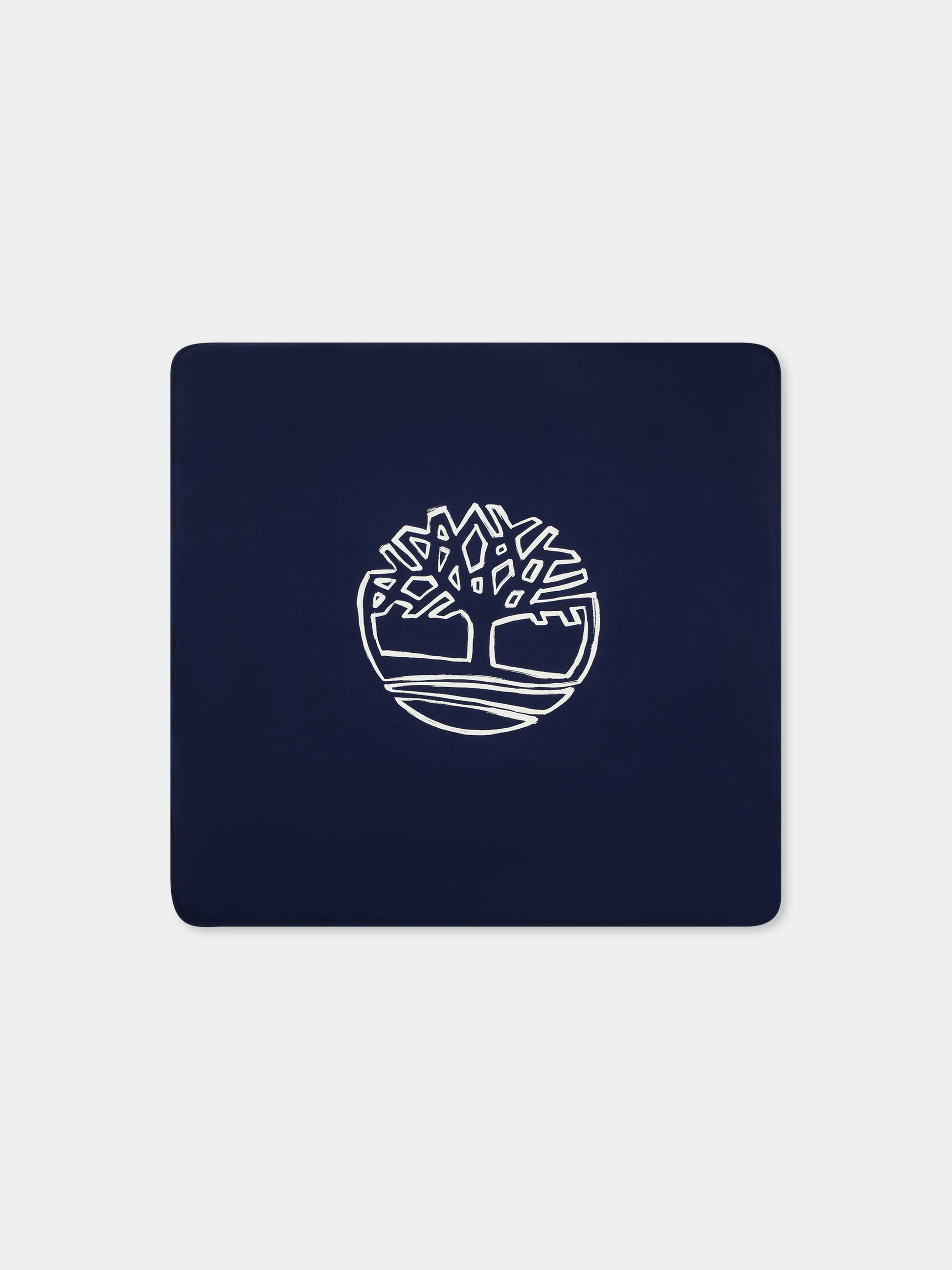Coperta blu per neonato con albero e stampa,Timberland,T60417 190