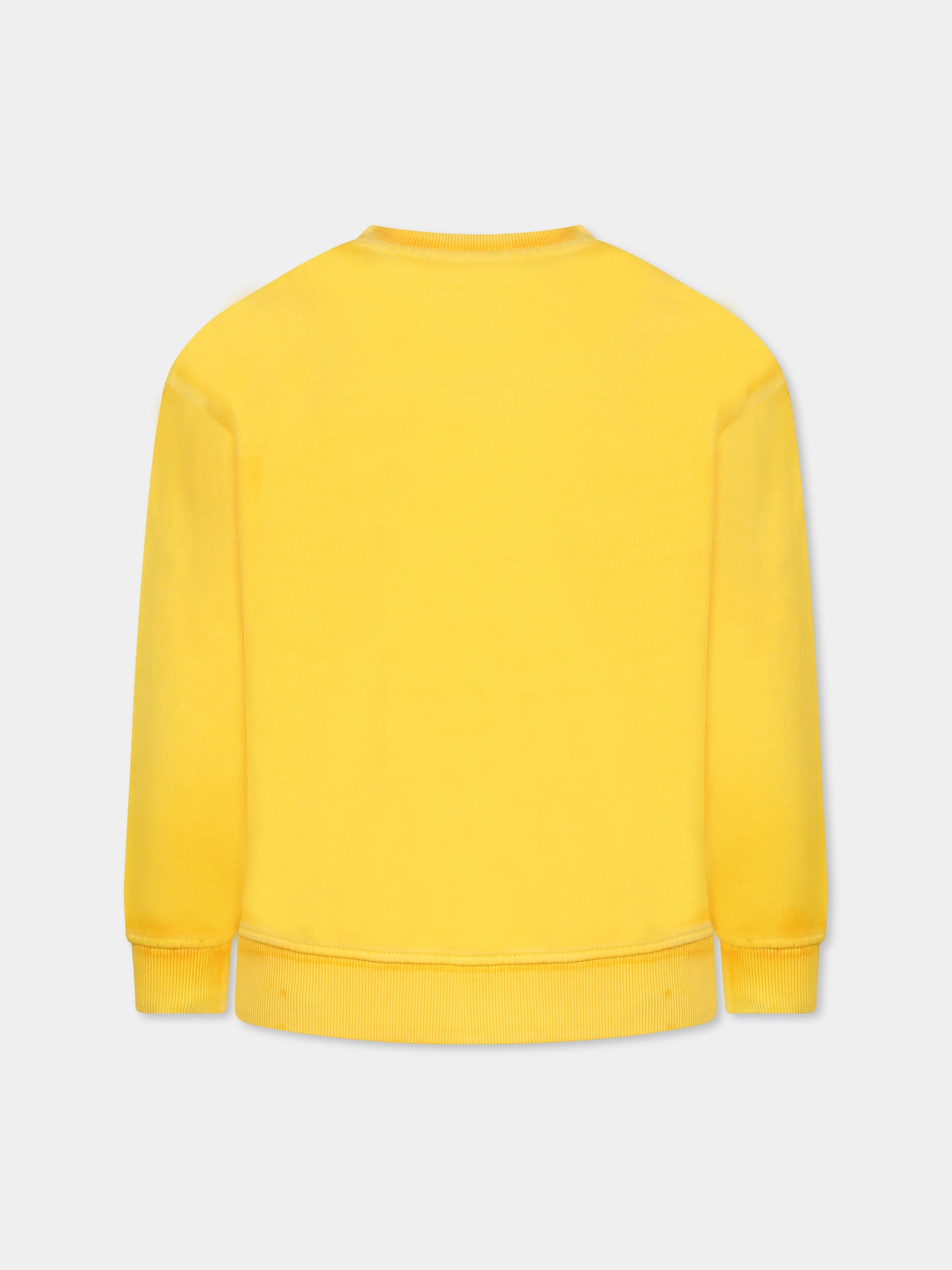 Felpa gialla per bambini con logo,Marc Jacobs,W60435 526