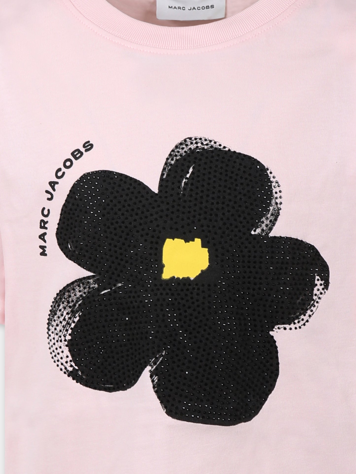 Pink  t-shirt for girl with flower