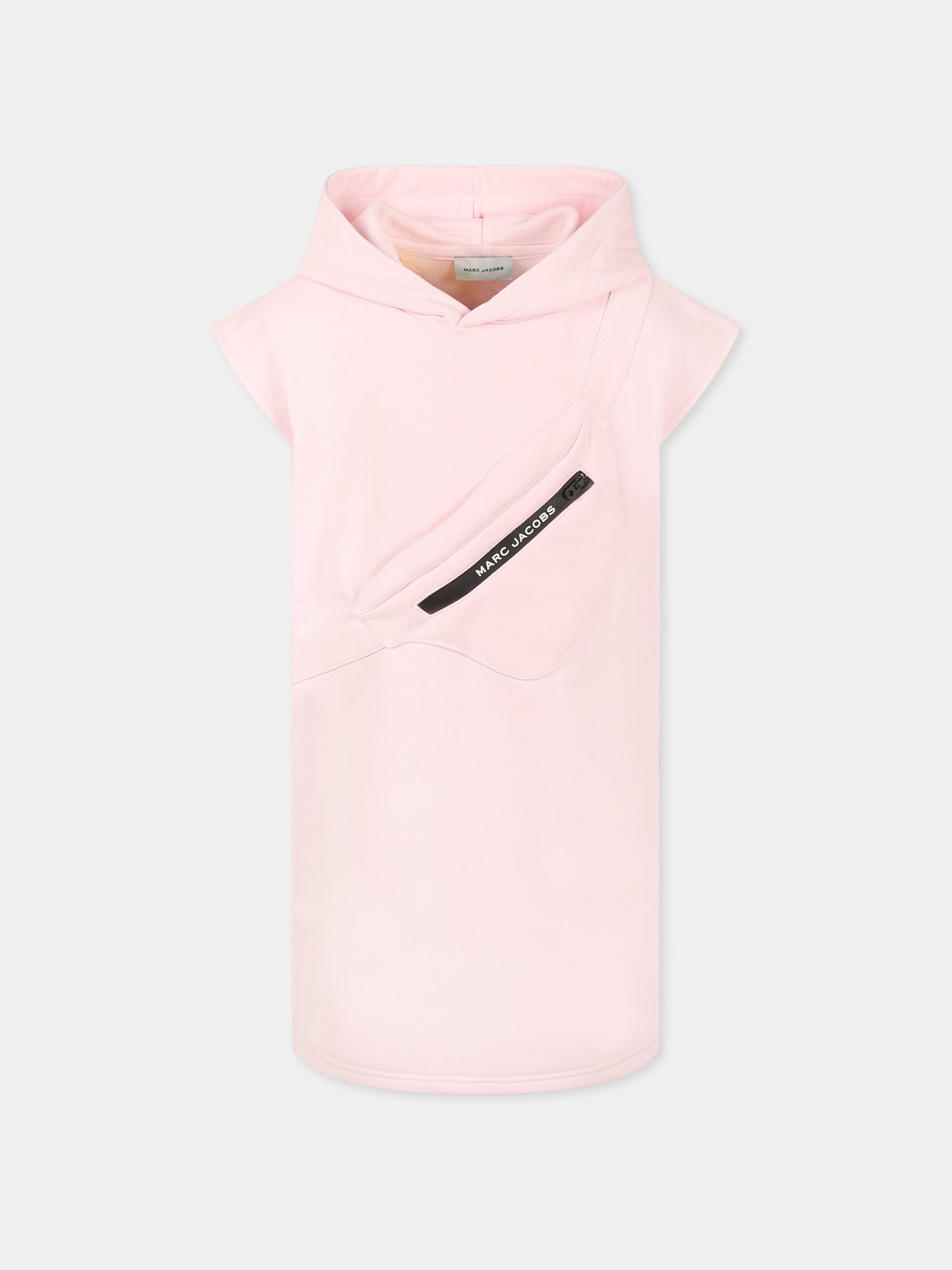Vestito rosa per bambina con marsupio,Marc Jacobs,W60523 475