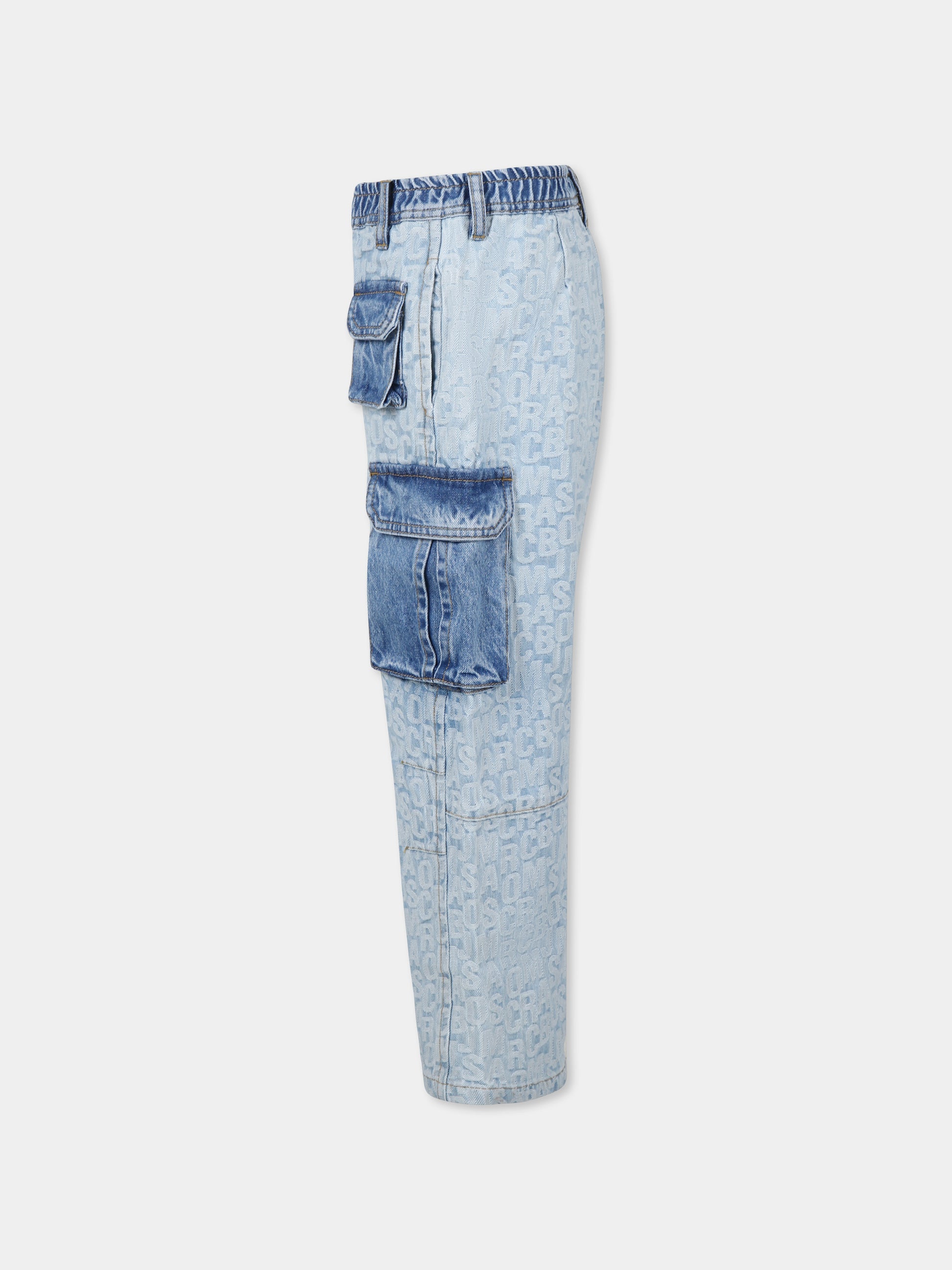 Jeans denim per bambino con logo,Marc Jacobs,W60538 Z10