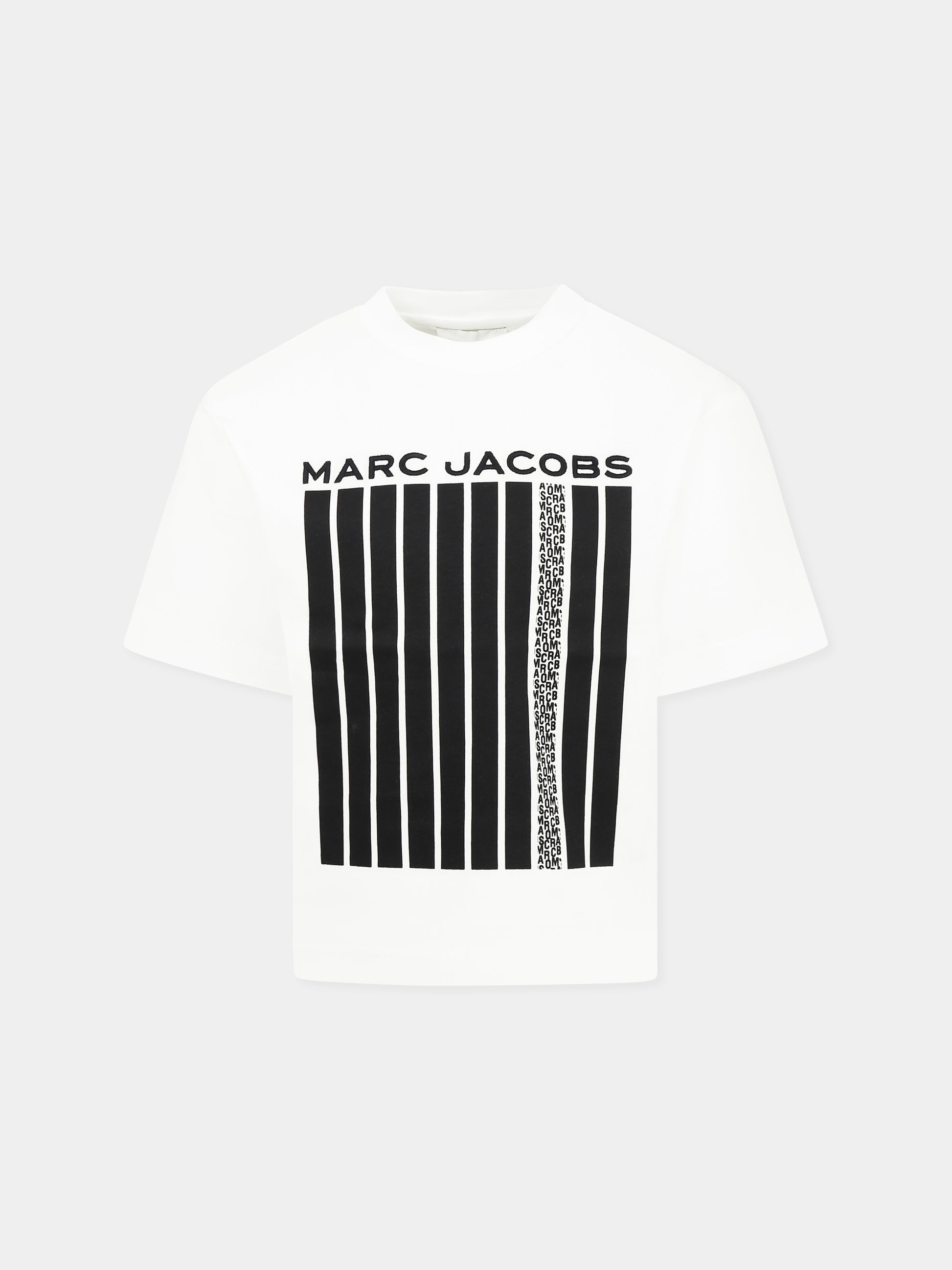 T-shirt bianca per bambino con logo,Marc Jacobs,W60451 126