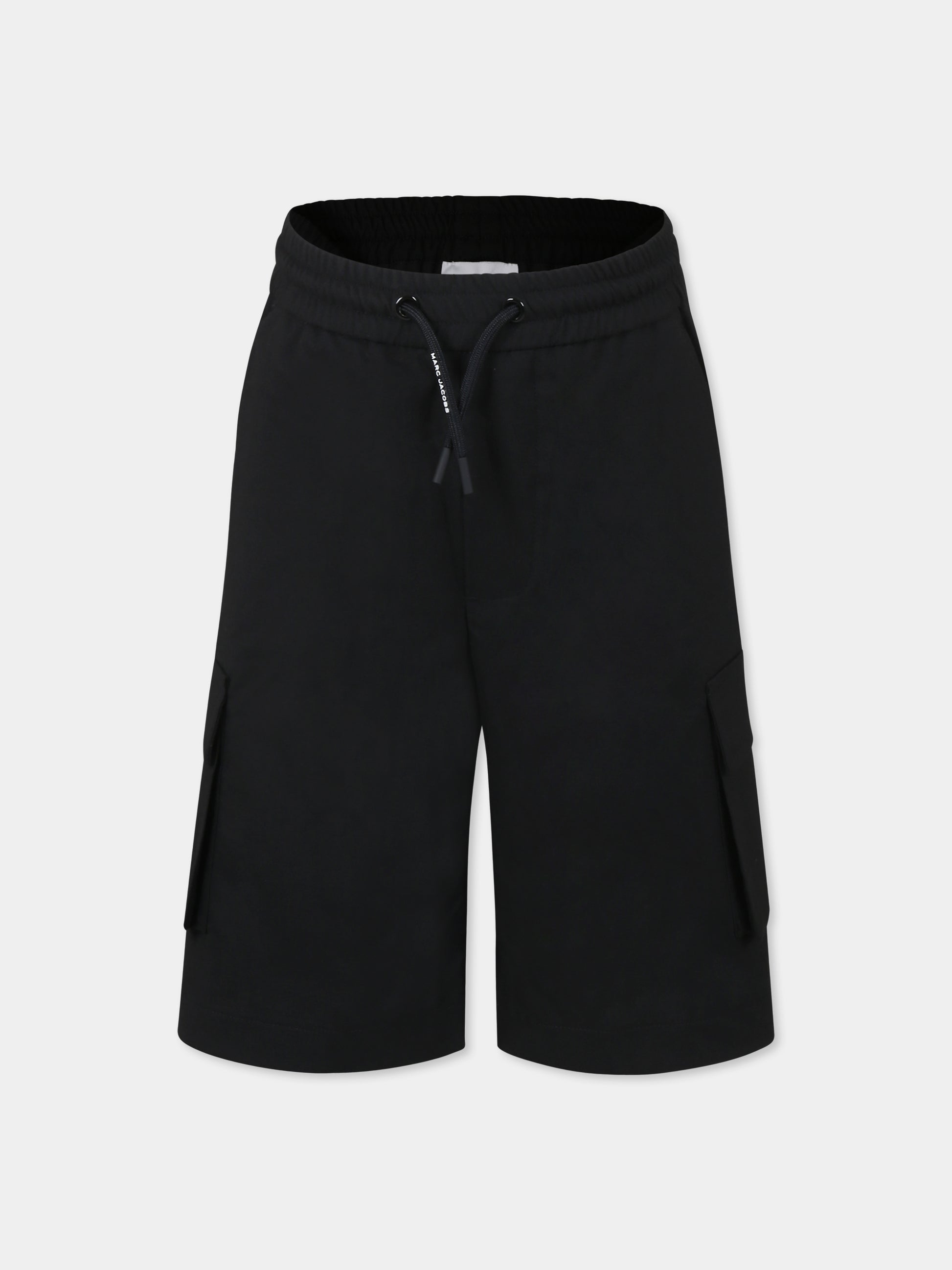 Shorts neri per bambino con logo,Marc Jacobs,W60493 09B