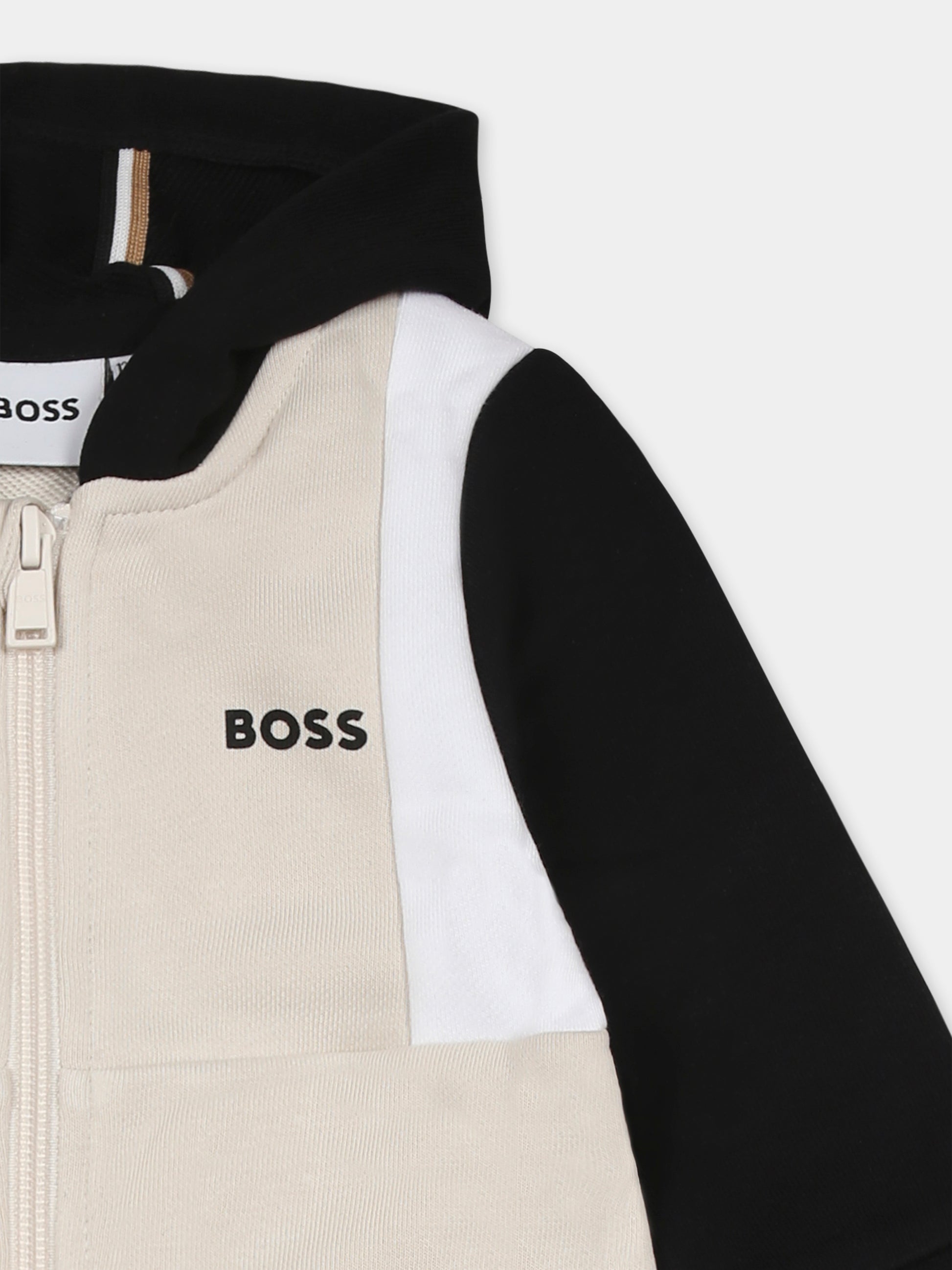 Completo beige per neonato con logo,Boss,J52129 21C