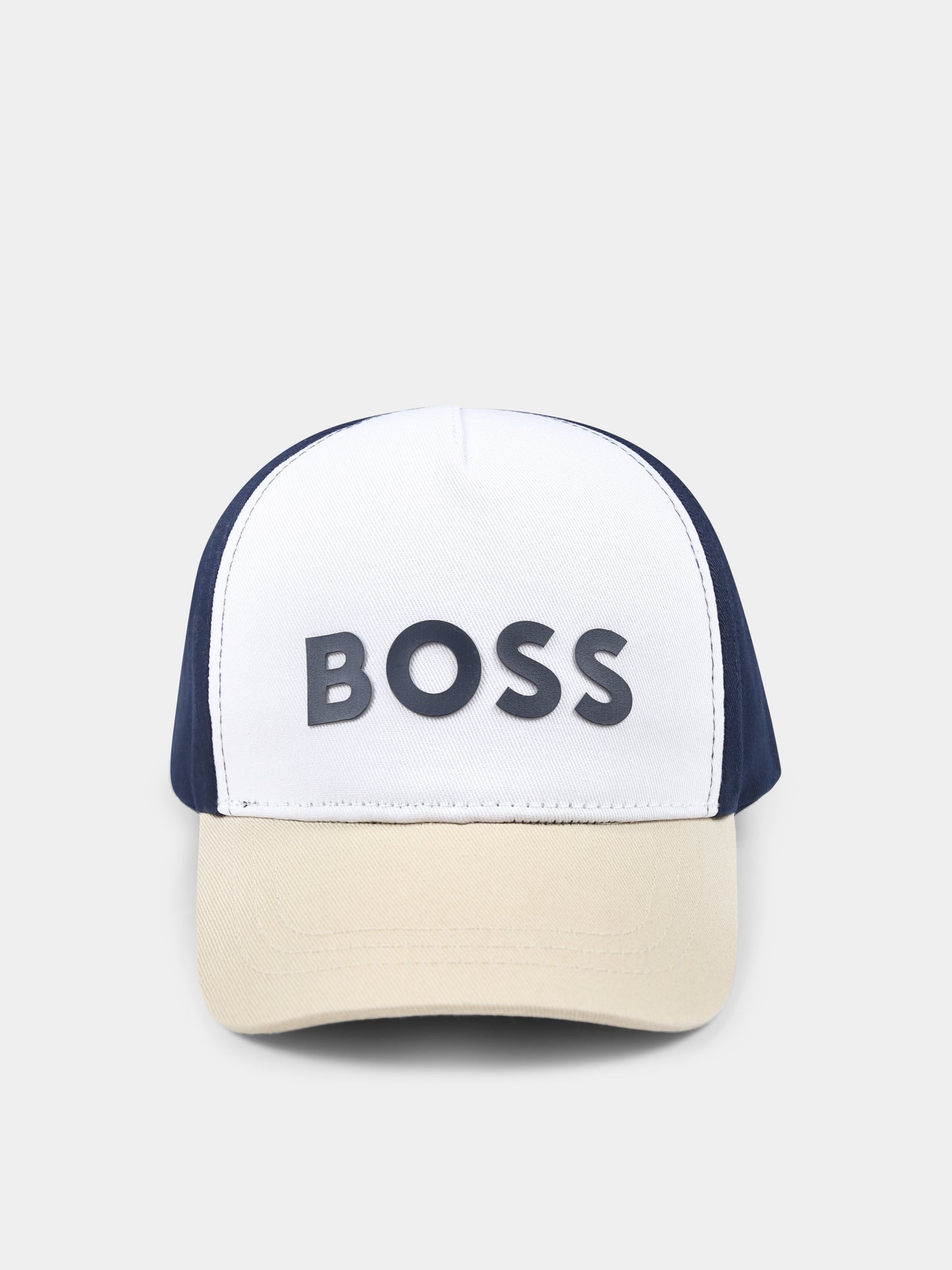 Cappello multicolor per neonato con logo,Boss,J51696 10P