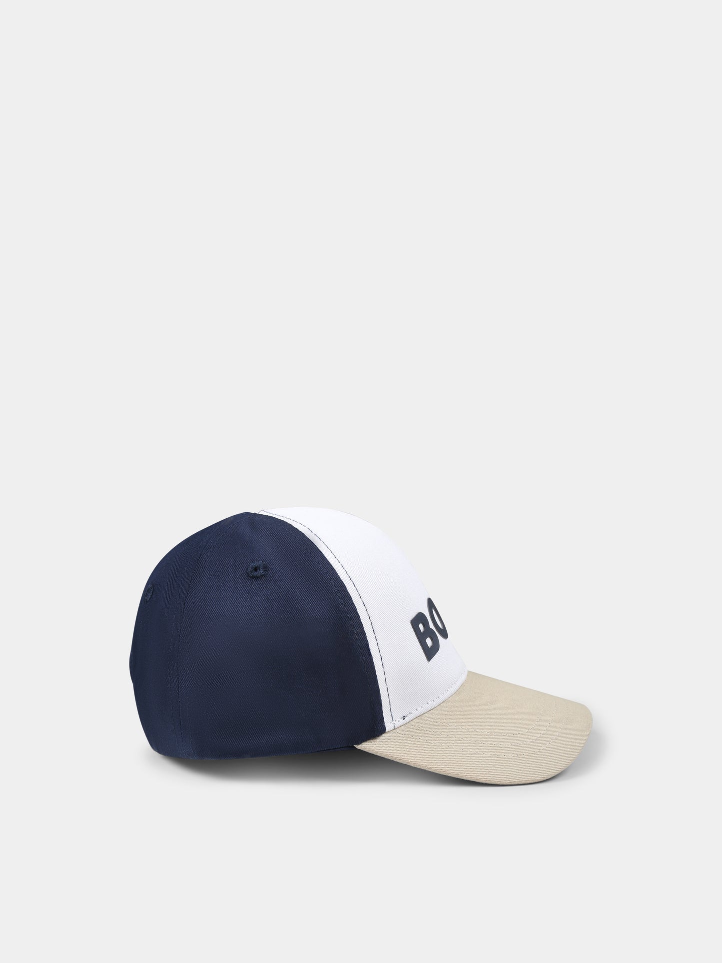 Cappello multicolor per neonato con logo,Boss,J51696 10P