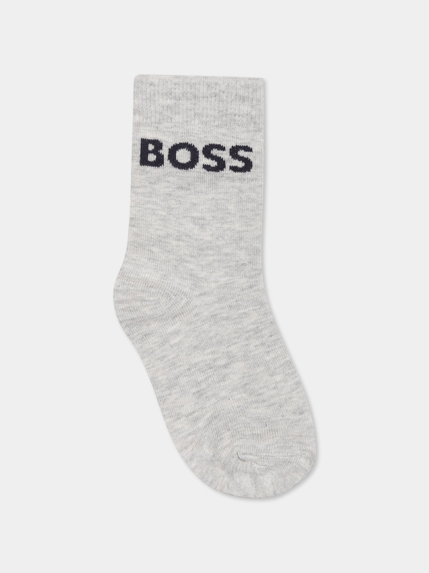 Set calzini multicolor per bambino con logo,Boss,J51745 849