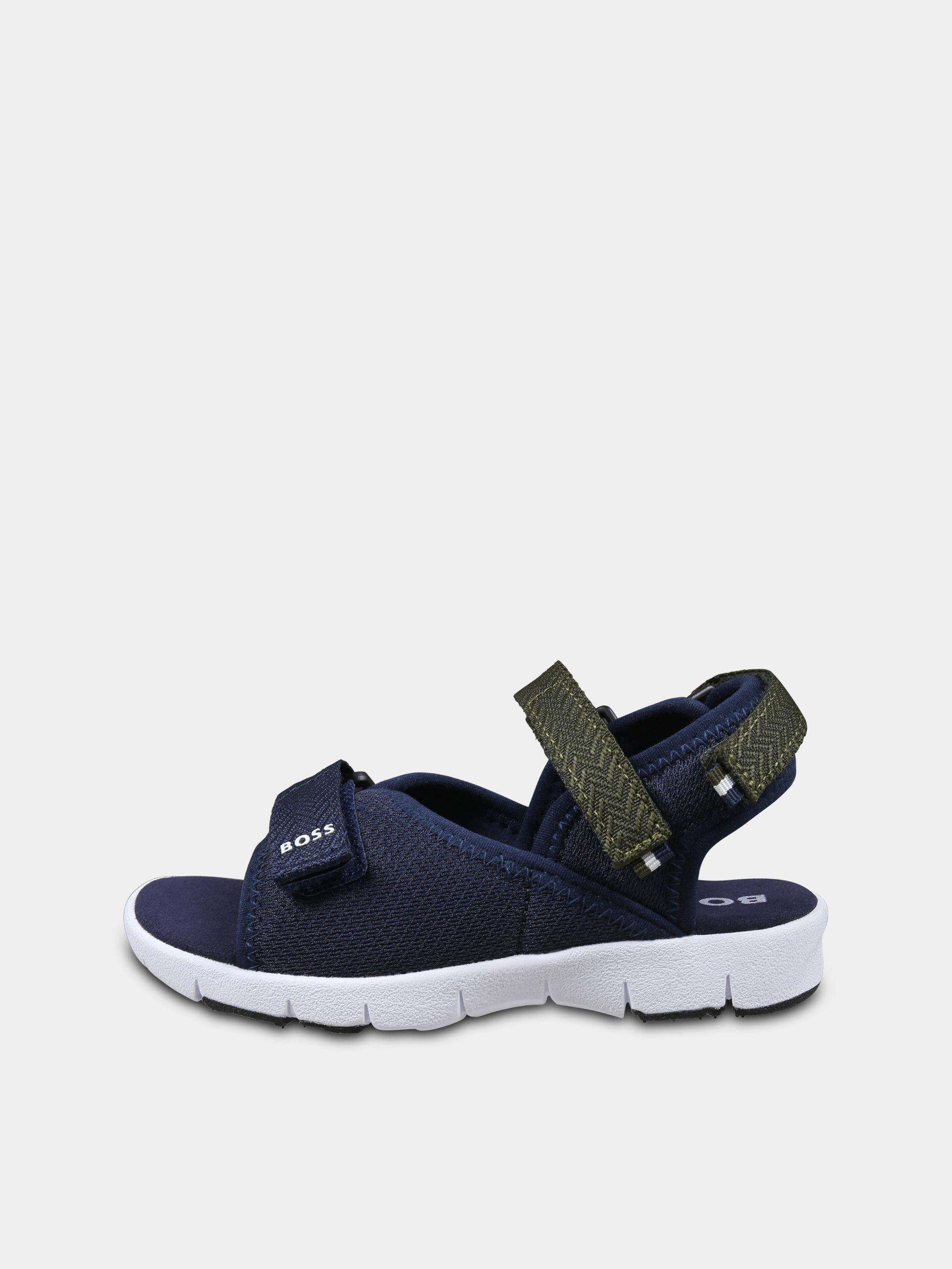 Sandali blu per bambino con logo,Boss,J52159 849