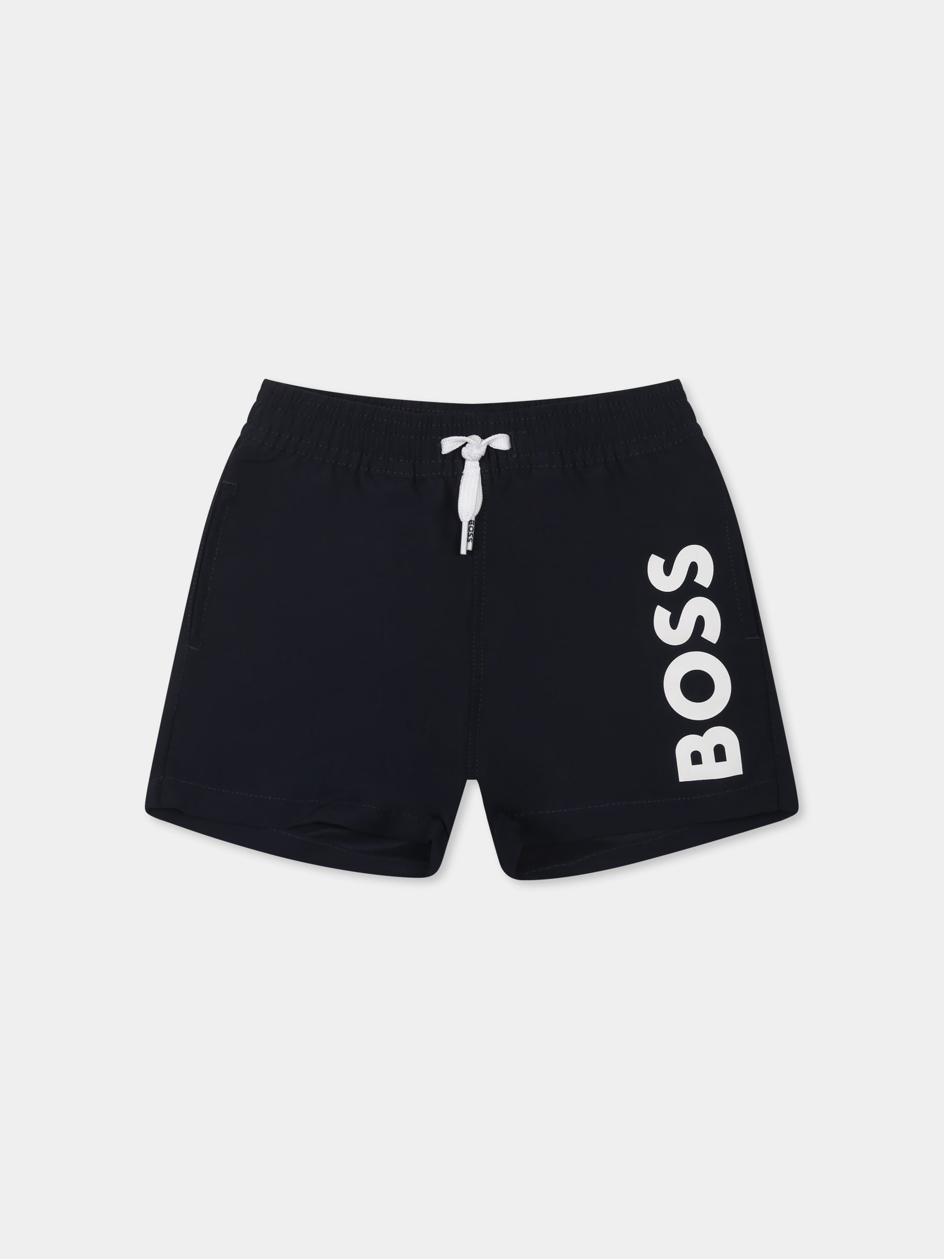 Boxer mare blu per neonato con logo,Boss,J52069 849