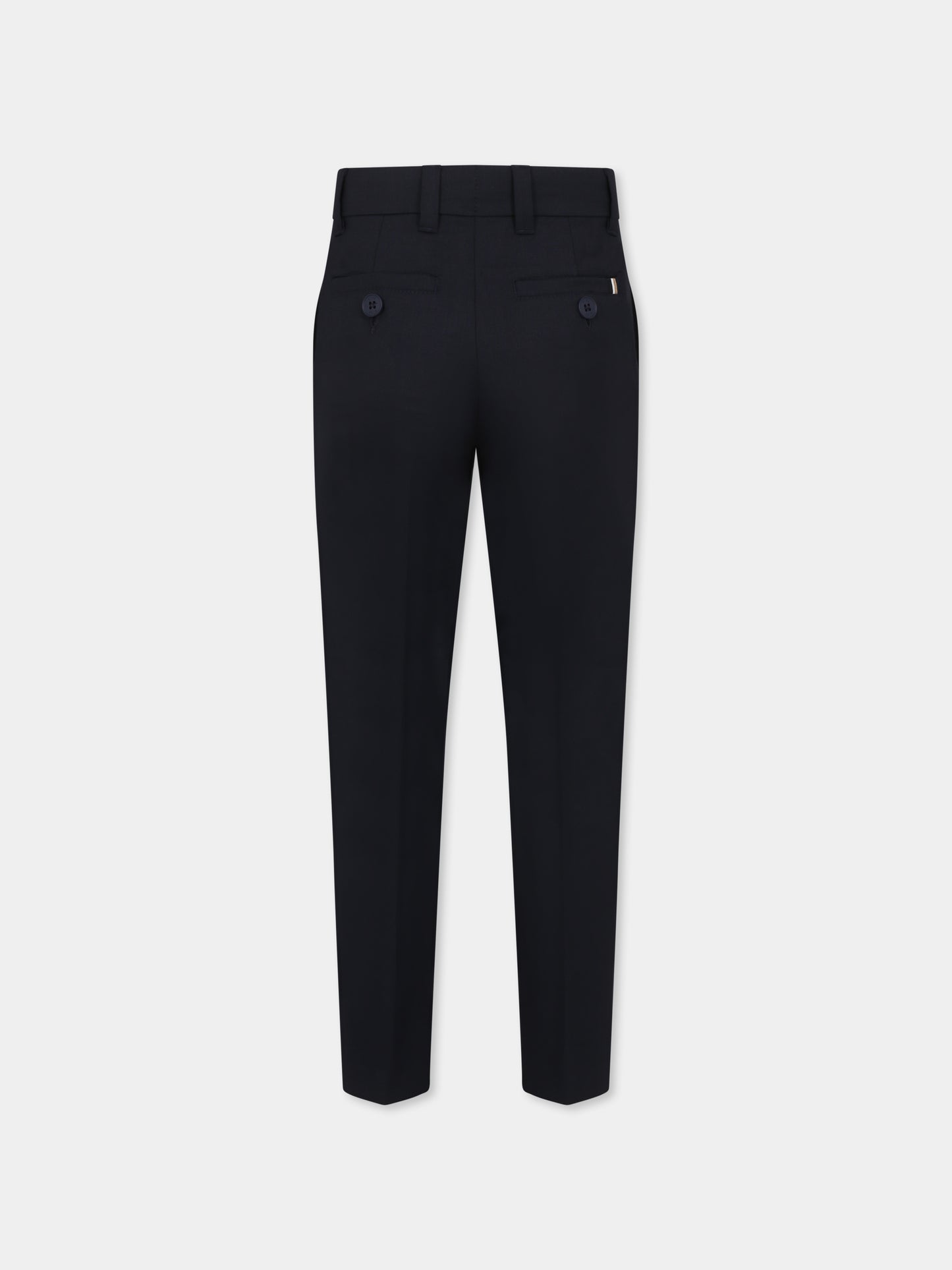 Pantaloni blu per bambino con logo,Boss,J51980 862