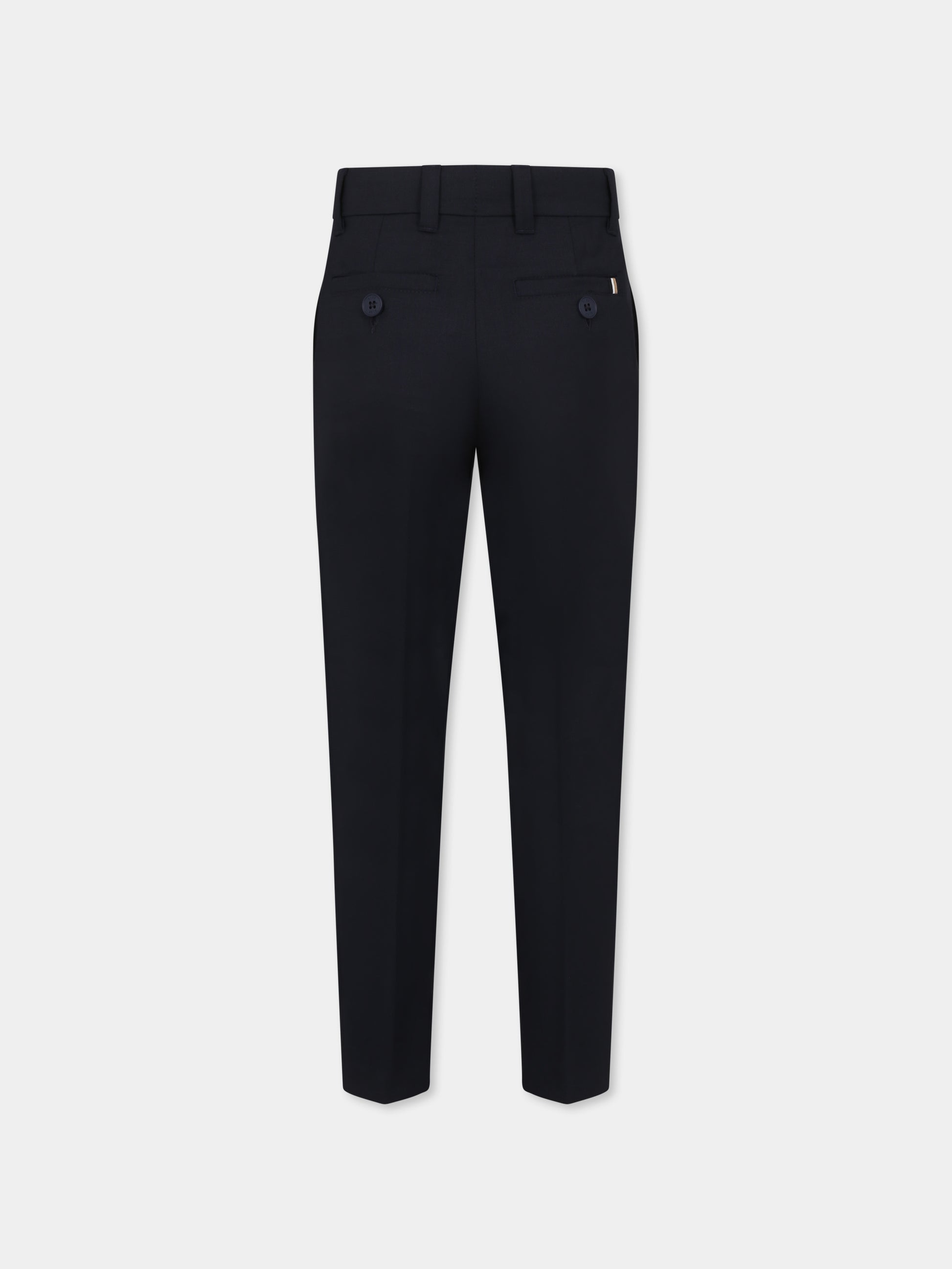 Pantaloni blu per bambino con logo,Boss,J51980 862