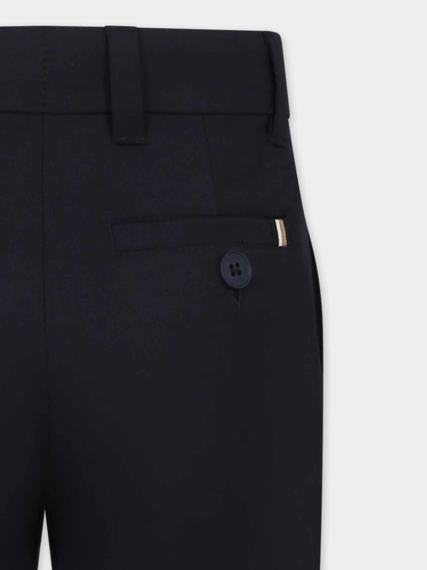 Pantaloni blu per bambino con logo,Boss,J51980 862