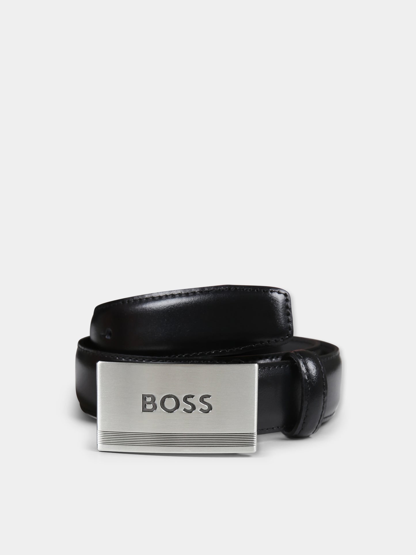 Cintura nera per bambino con logo,Boss,J51741 09B