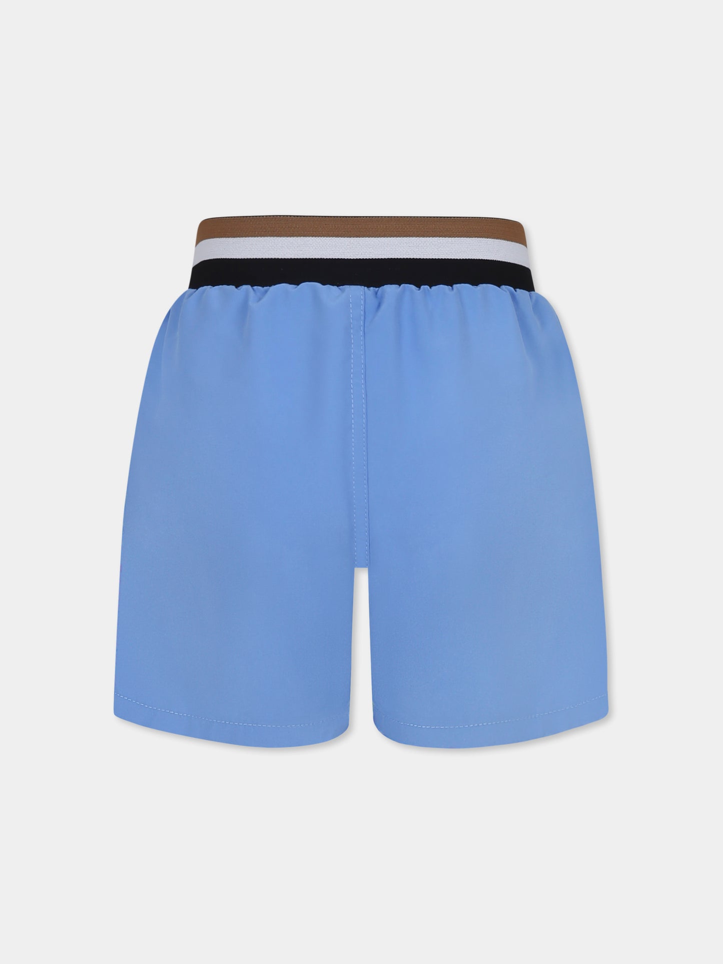 Boxer mare celeste per bambino con logo,Boss,J51969 84B