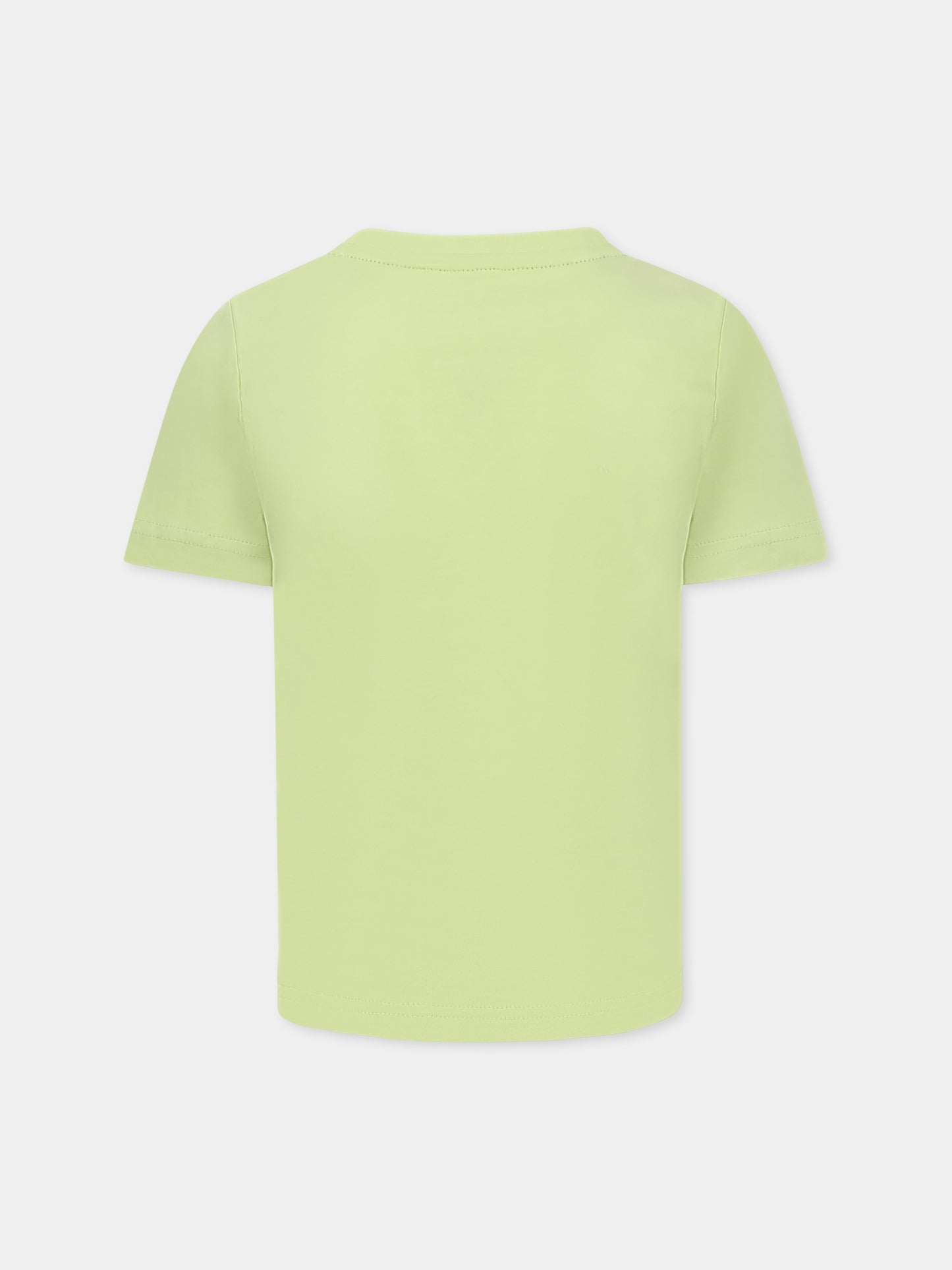 T-shirt verde per bambino con logo,Boss,J52030 607