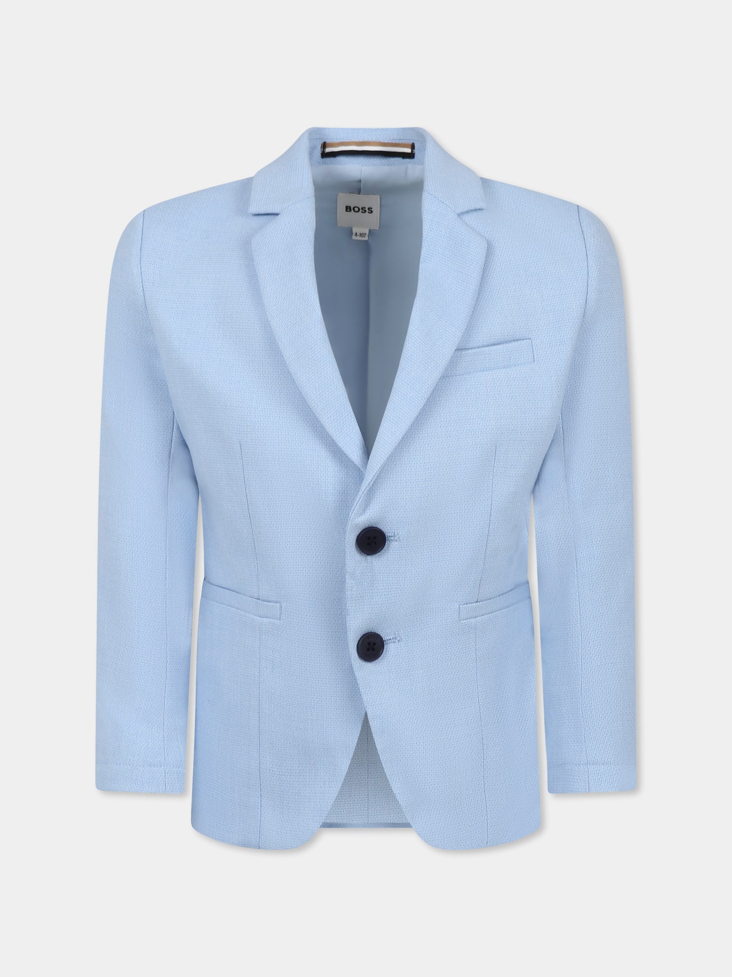 Giacca celeste per bambino,Boss,J52068 887