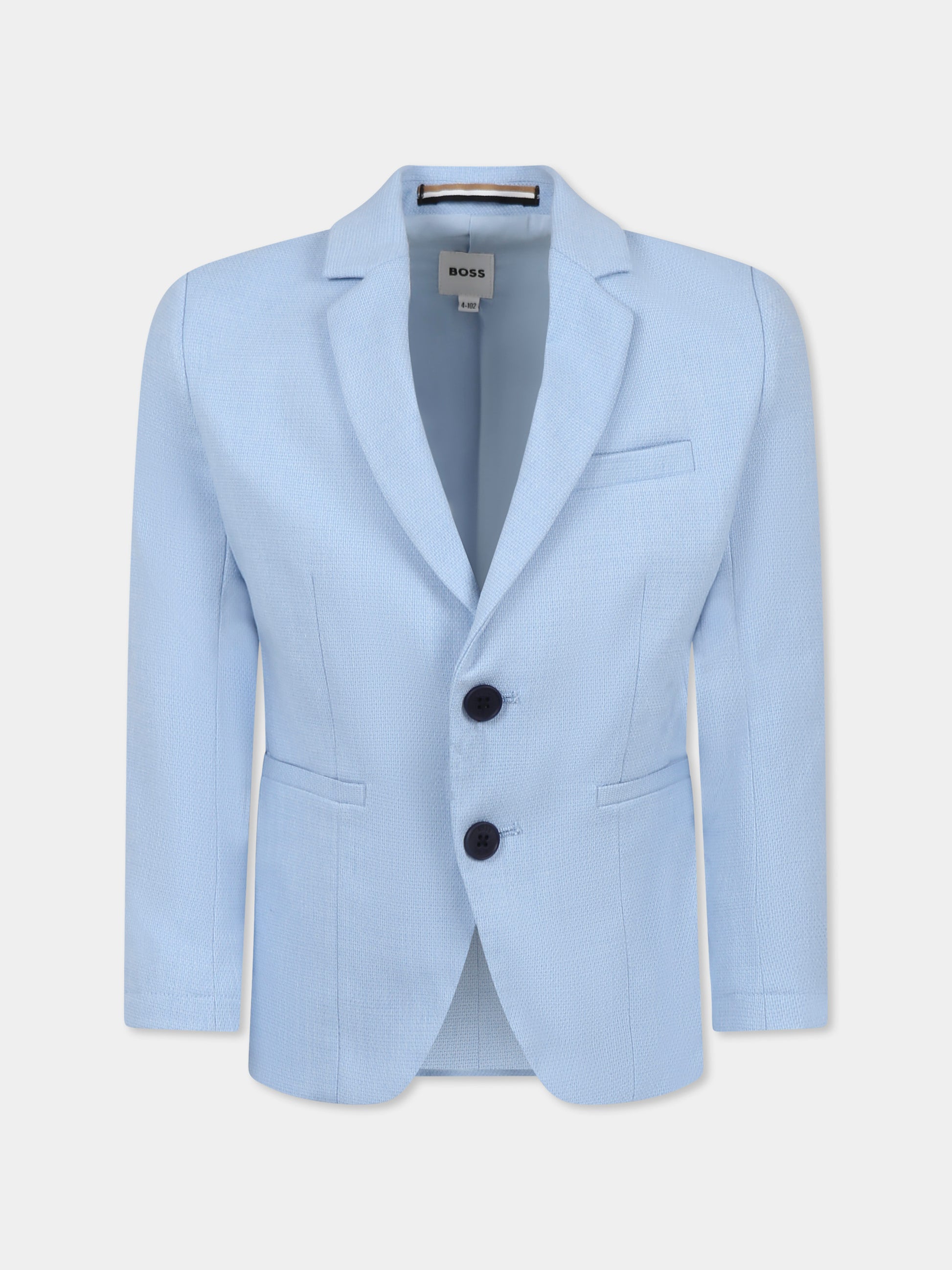 Giacca celeste per bambino,Boss,J52068 887