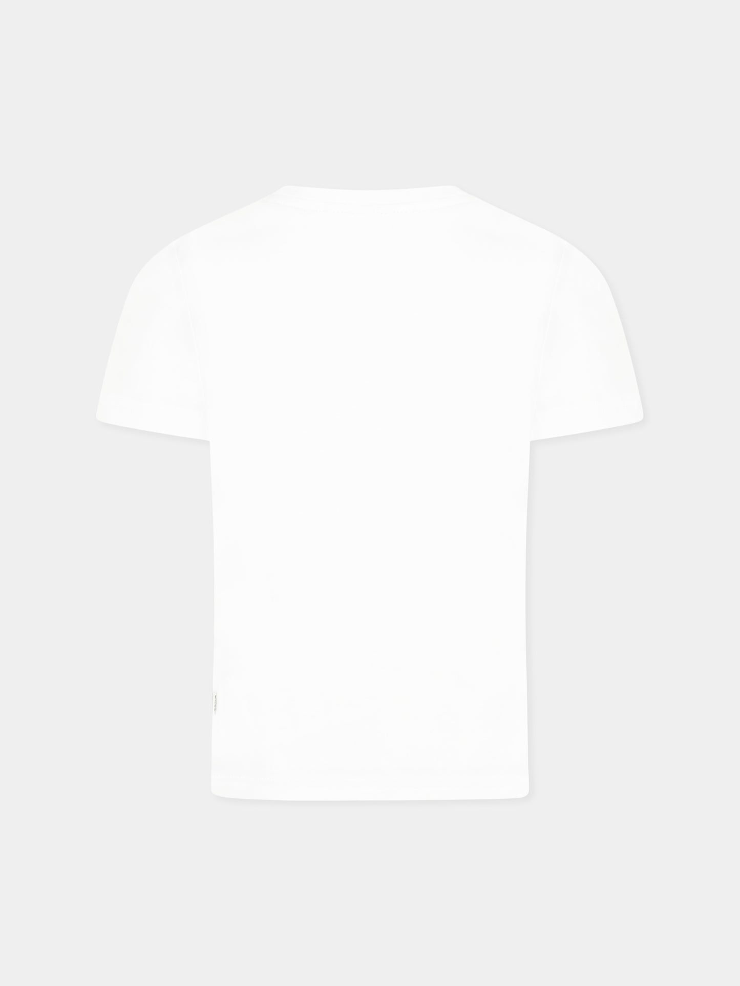 T-shirt bianca per bambino con logo,Boss,J52044 10P