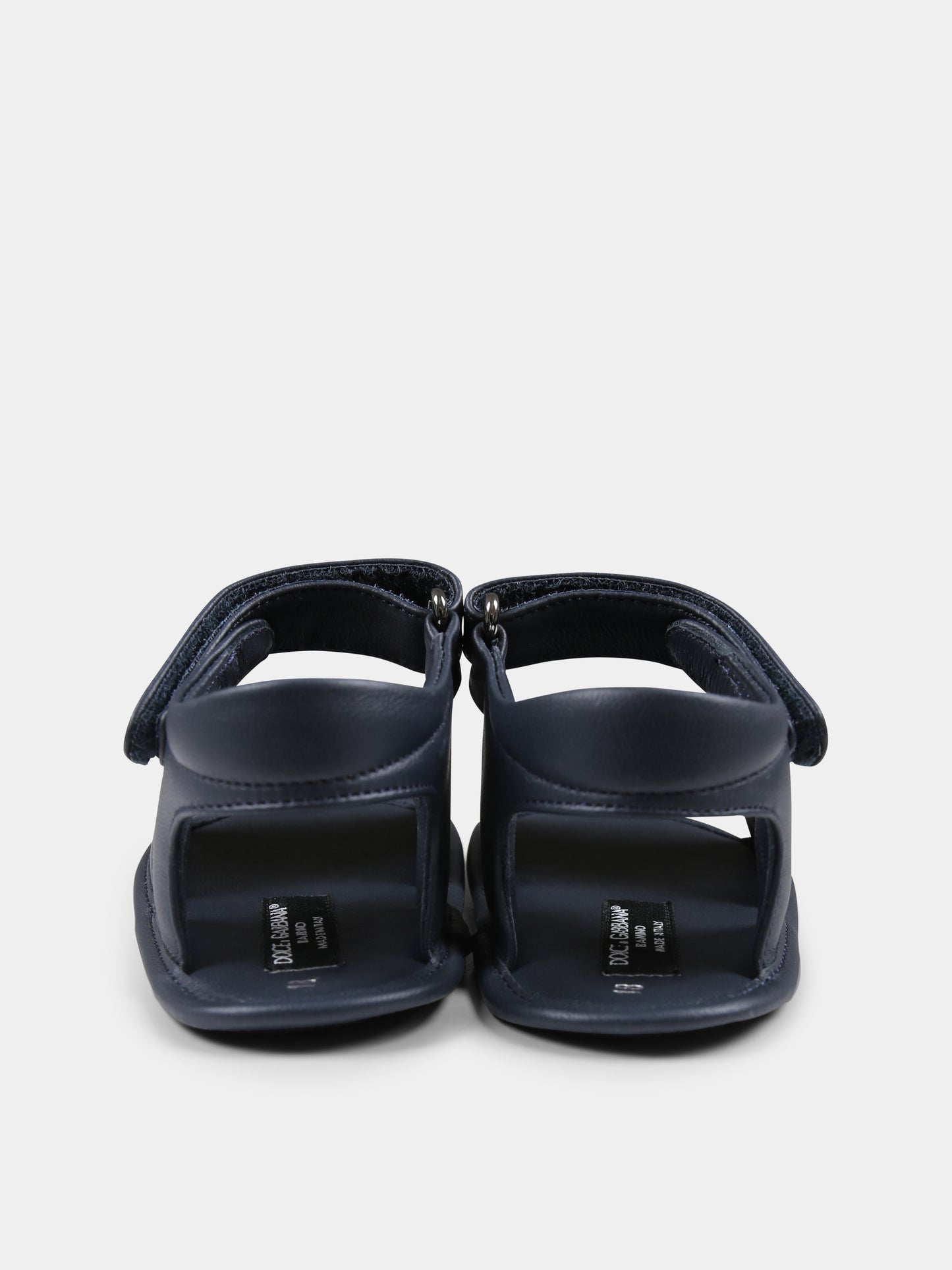 Sandali blu per neonati con logo,Dolce & Gabbana Kids,DK0157 AB793 80650