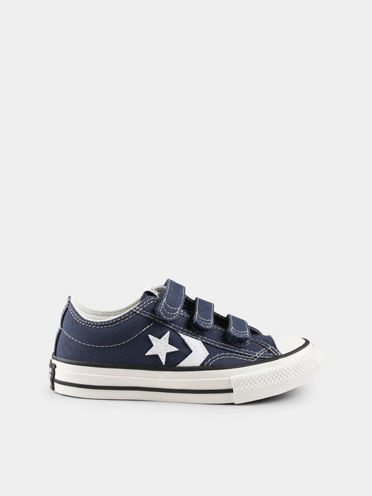 Sneakers Star Player 76 blu per bambino,Converse,A05217C NAVY