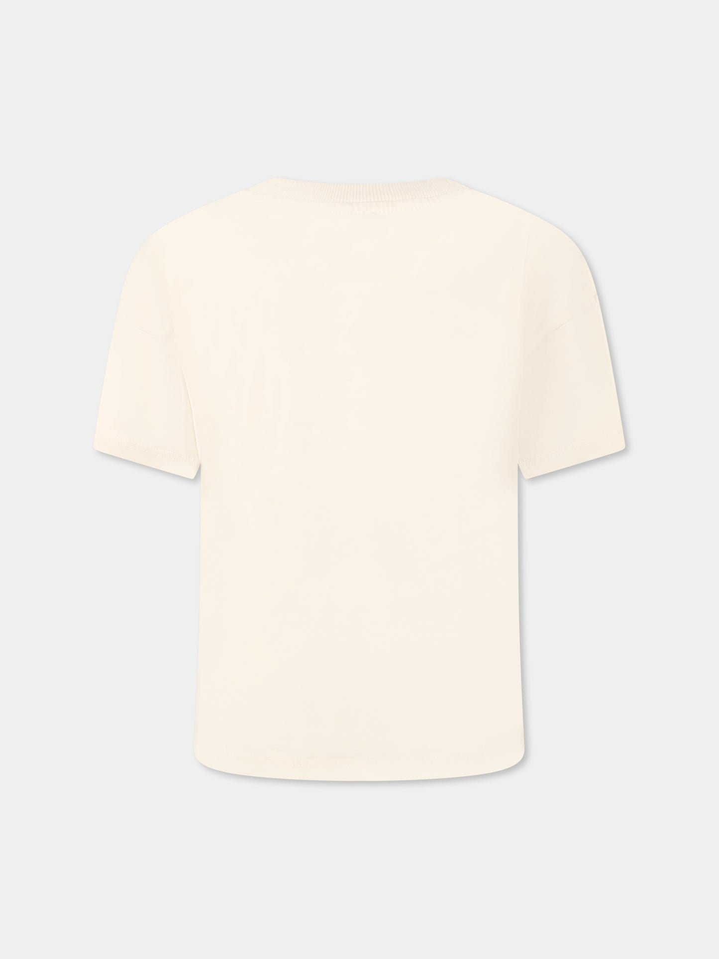 T-shirt avorio per bambini con nota musicale,Mini Rodini,2522011711