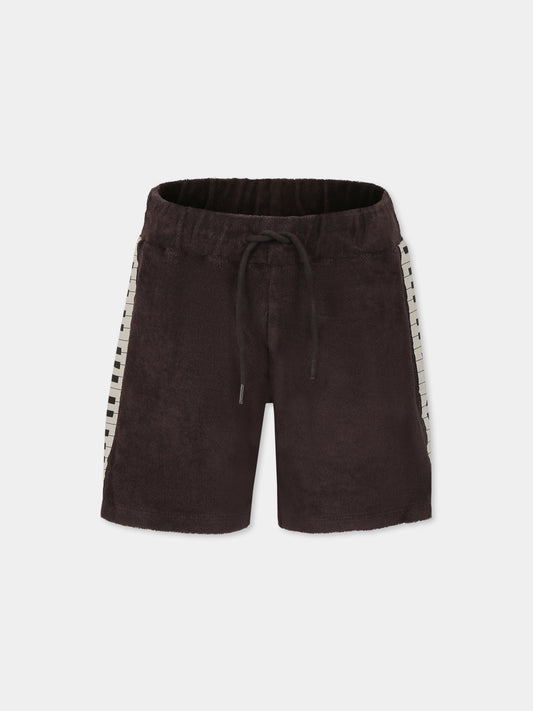 Shorts grigi per bambini con pianoforte,Mini Rodini,2523014899