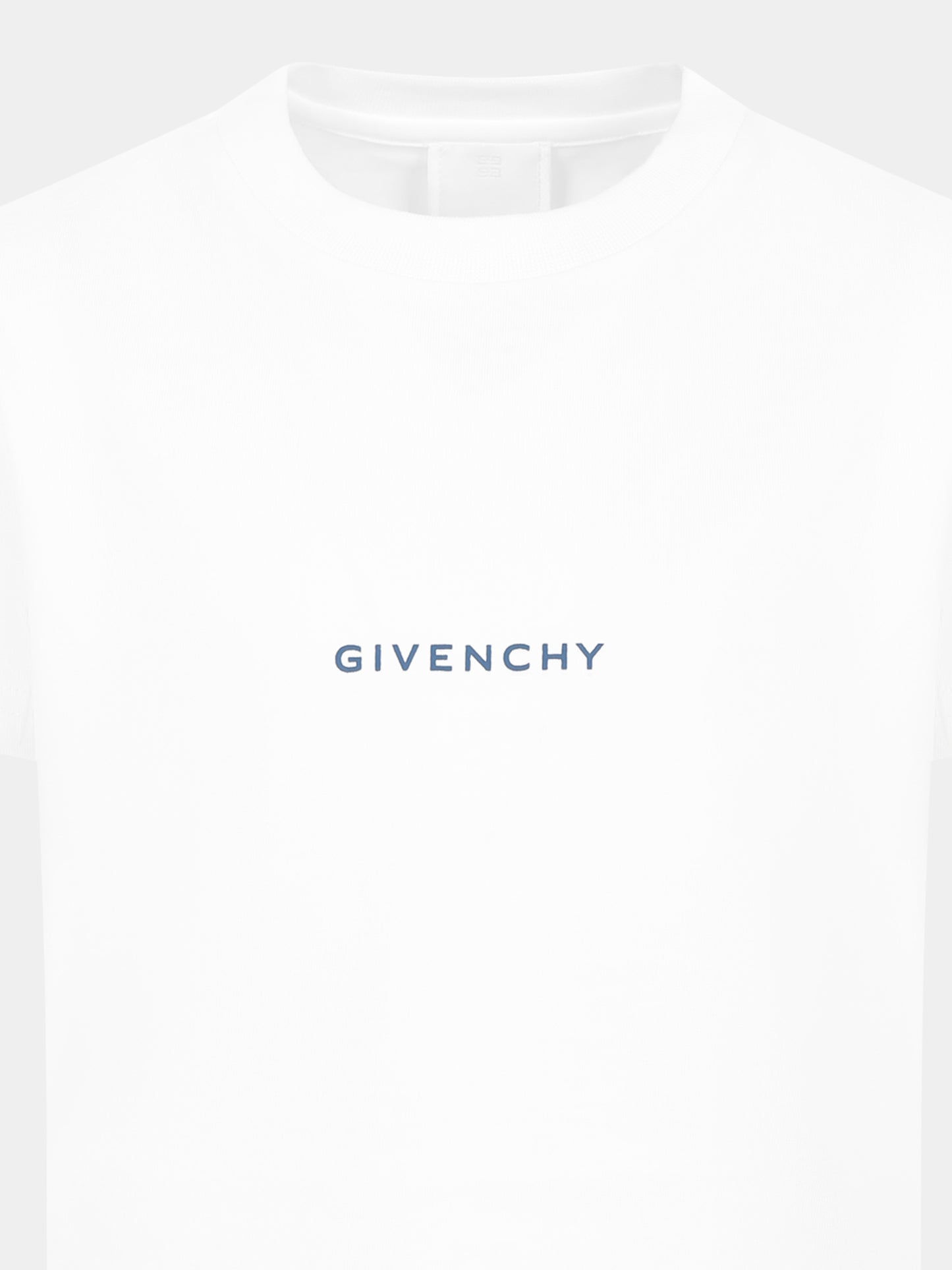 White t-shirt for boy with logo