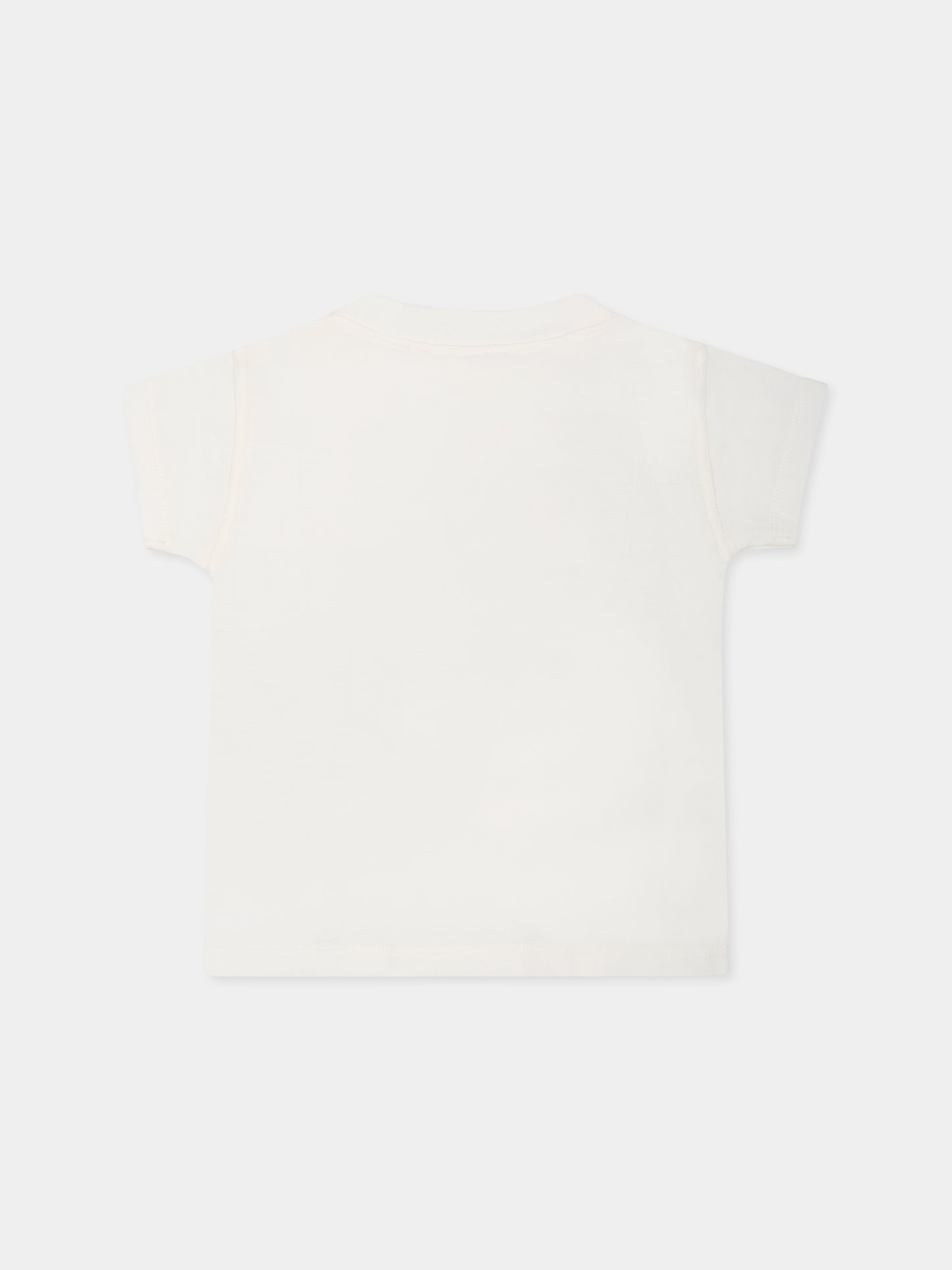 T-shir bianca per neonata con ciliegie,Bonpoint,S05XTSK00014 102