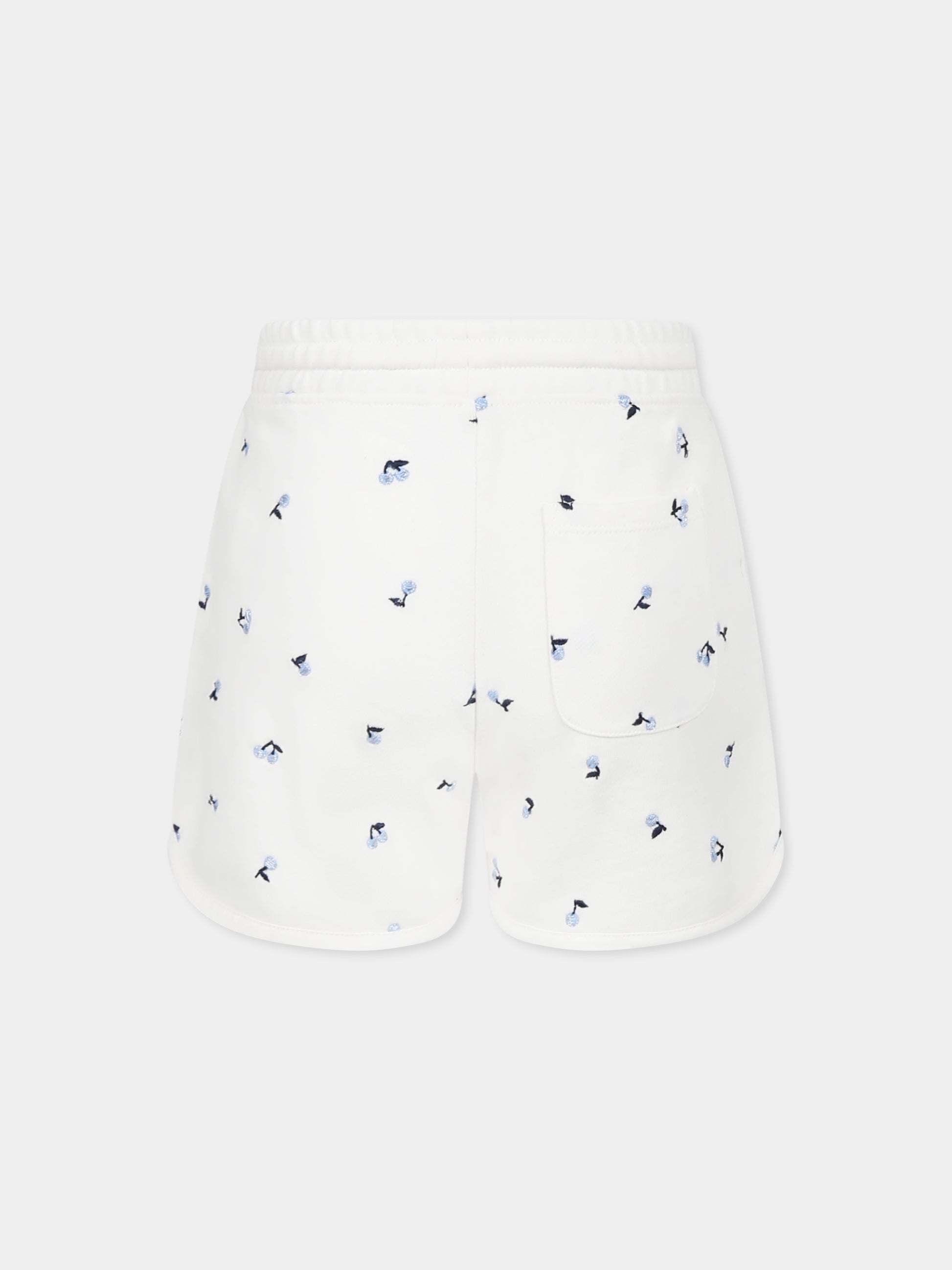 Shorts avorio per bambina con ciliegie,Bonpoint,S05GBEK00003 672