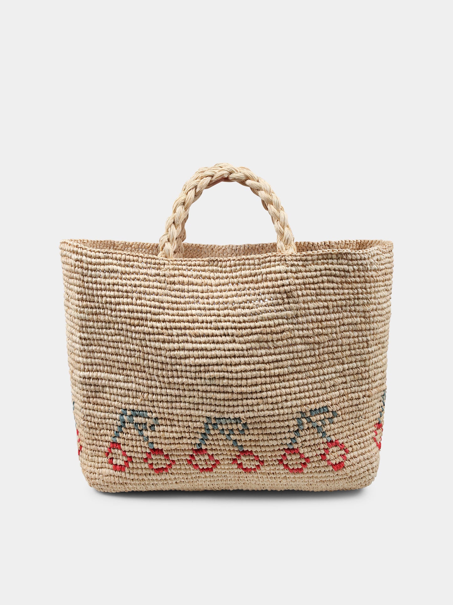 Borsa beige per bambina con ciliegie,Bonpoint,S05GBAW00026 951