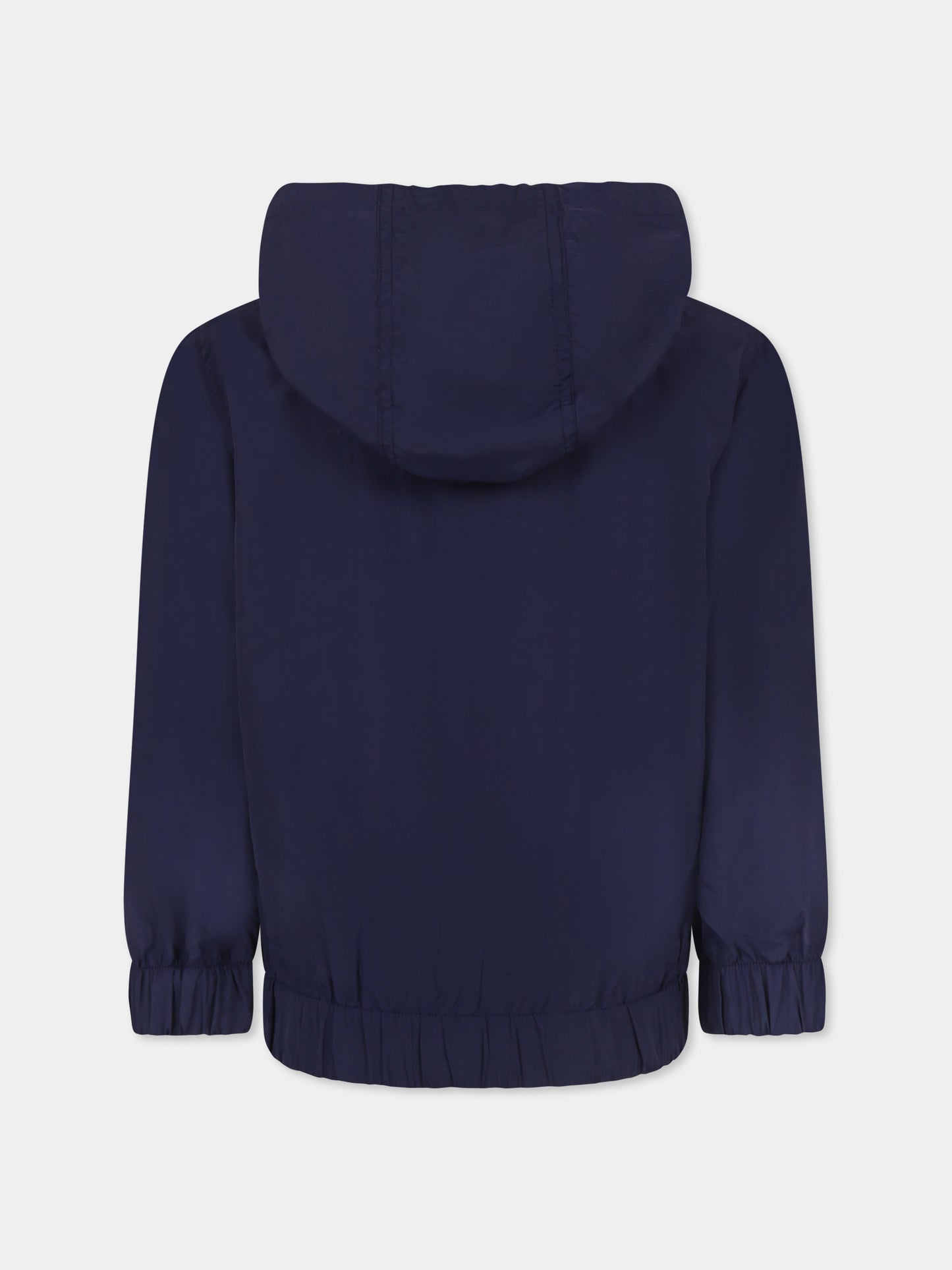 Giacca a vento blu per bambini con logo,Kenzo Kids,K61155 848