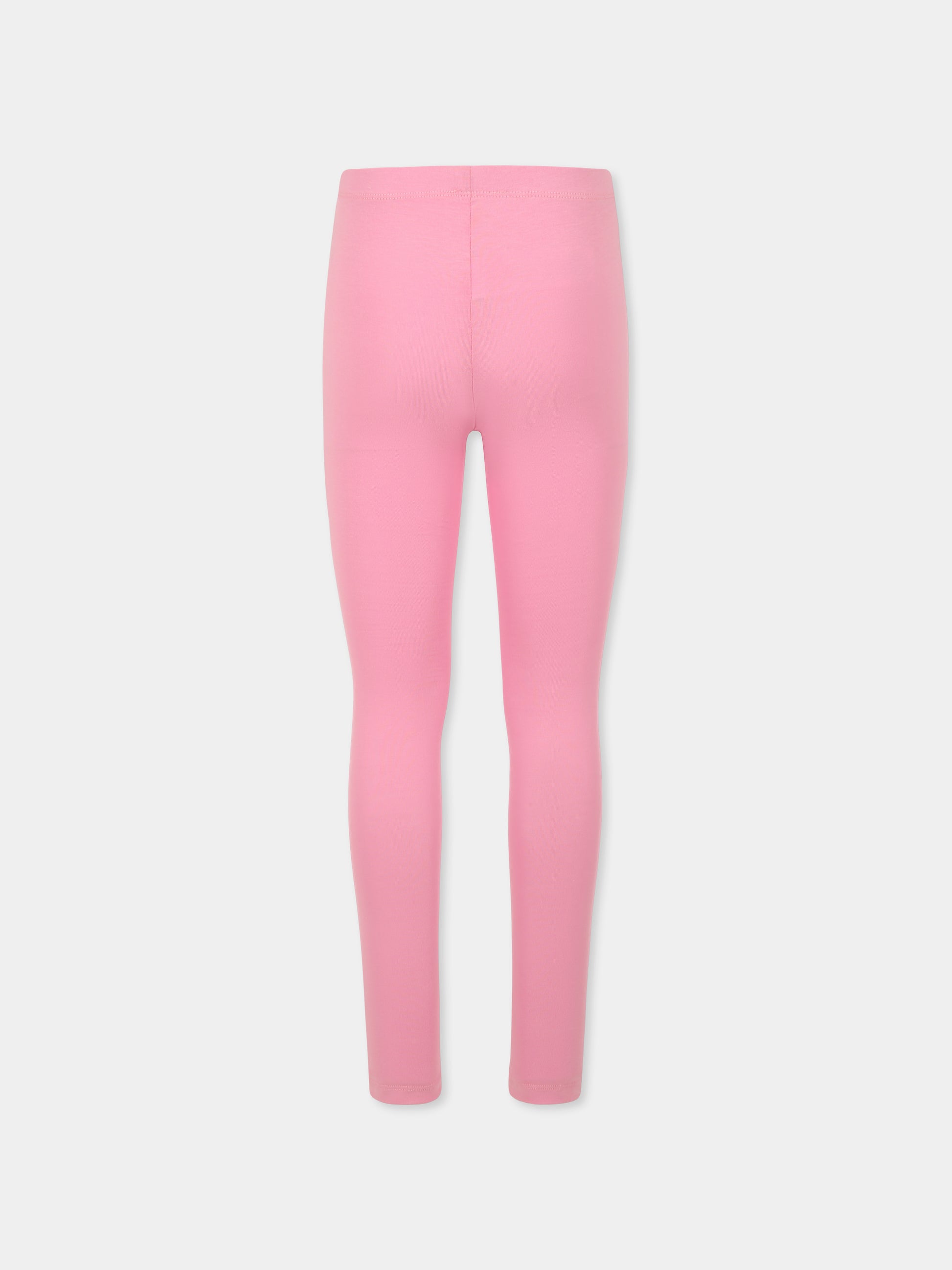 Leggings rosa per bambina con logo,Kenzo Kids,K61003 465
