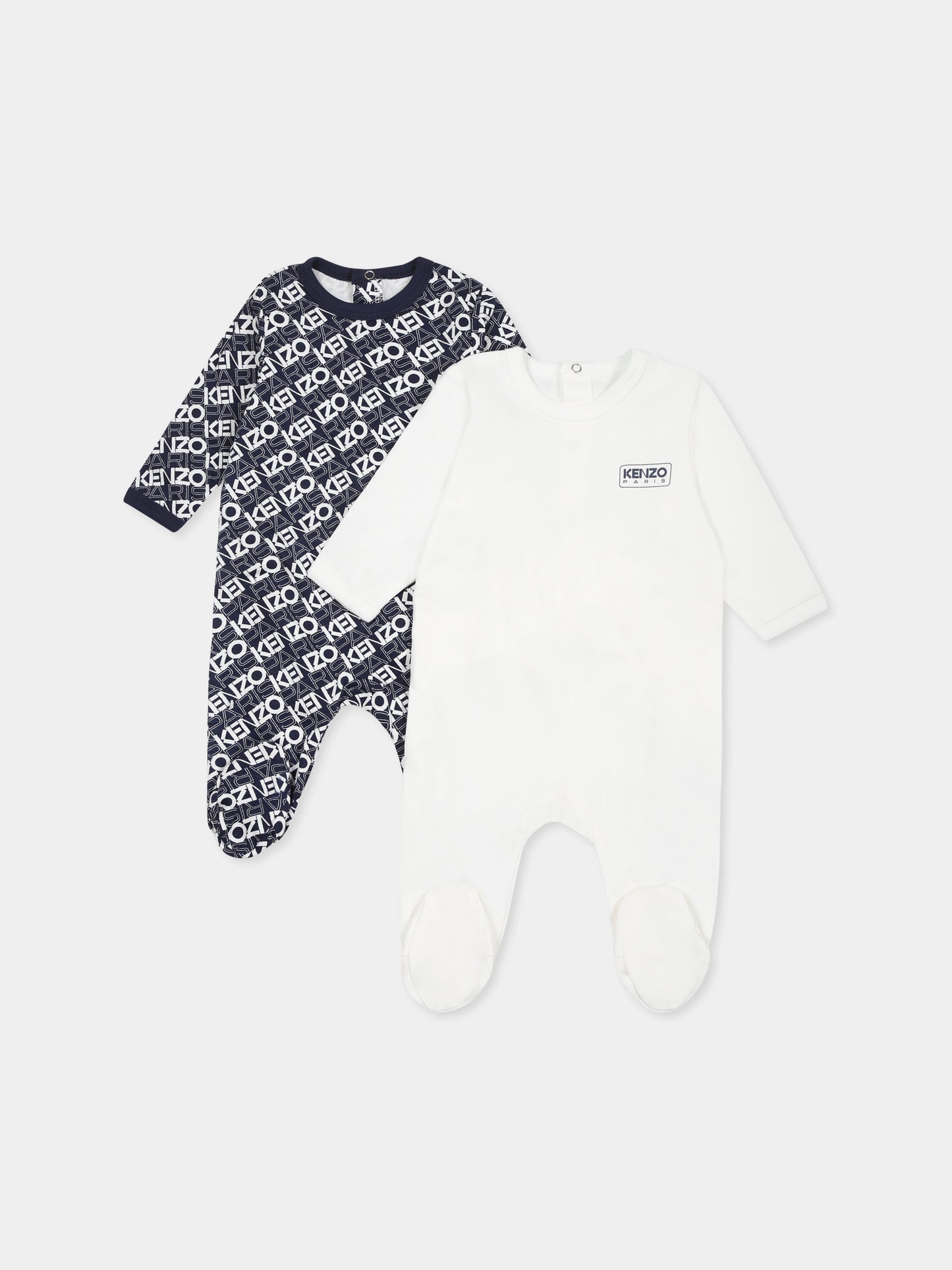 Set tutine multicolor per neonato con logo,Kenzo Kids,K60872 117