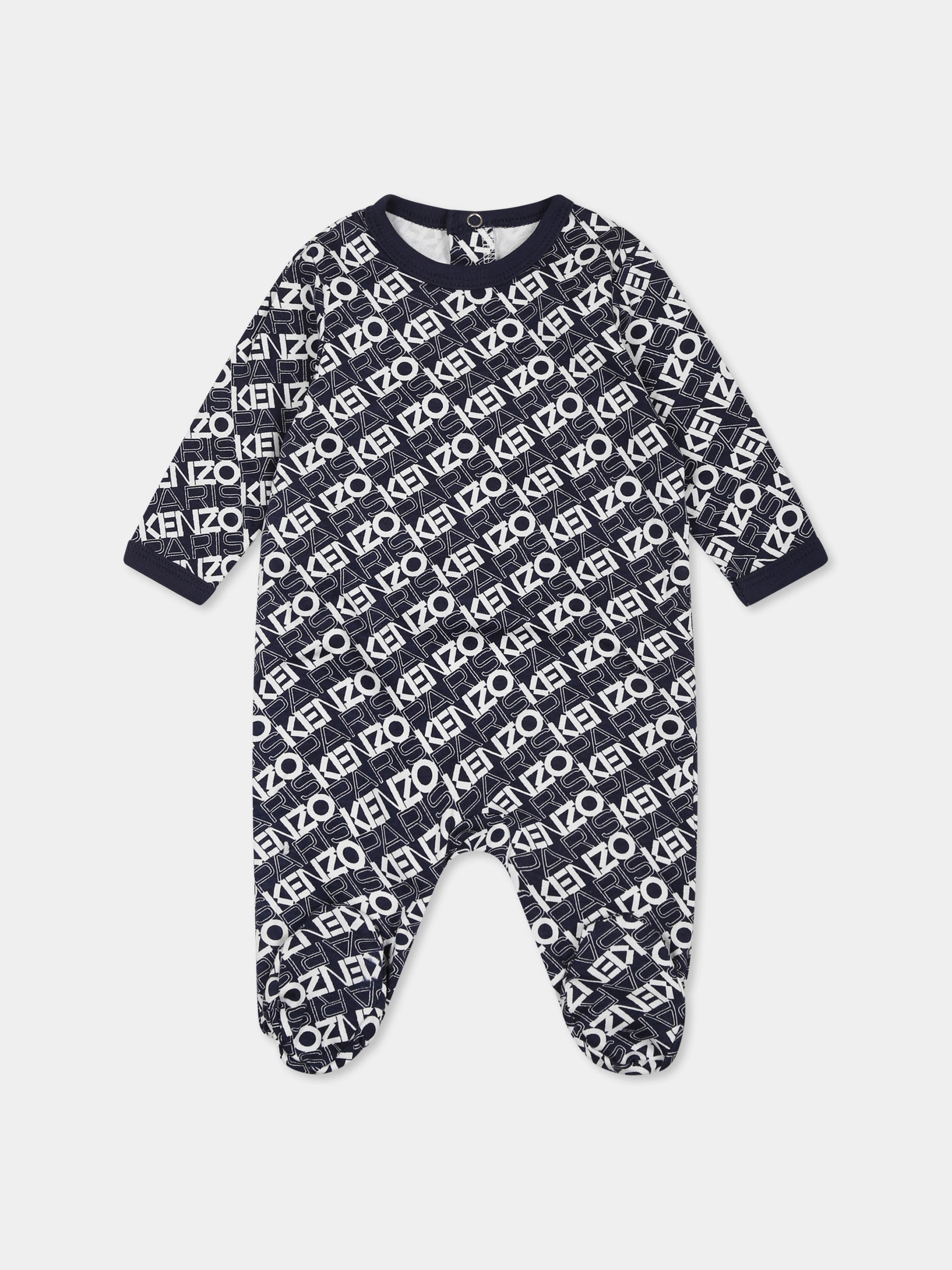 Set tutine multicolor per neonato con logo,Kenzo Kids,K60872 117